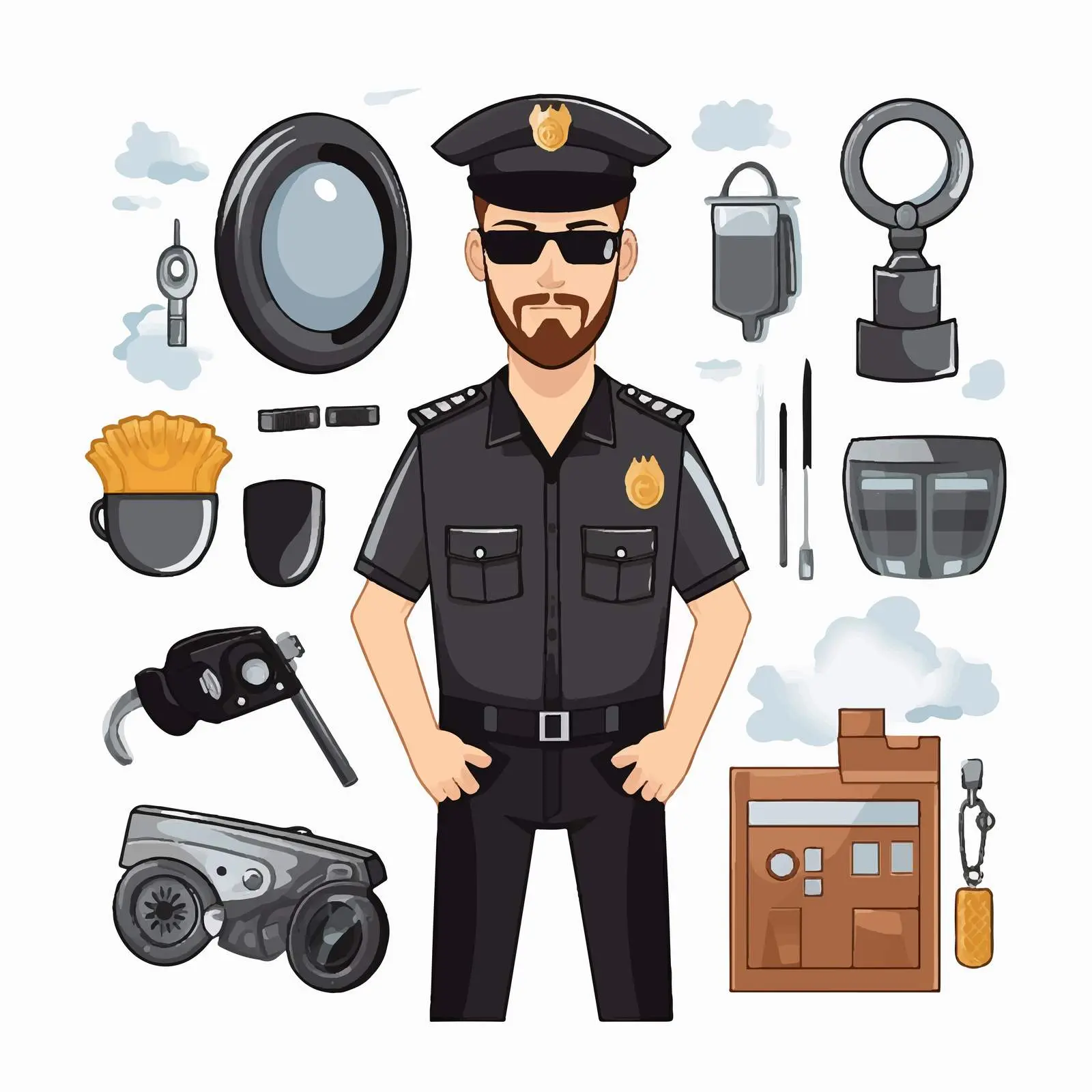 Security Design Vector Illustration of Car – free transportation vector image from Dotvec