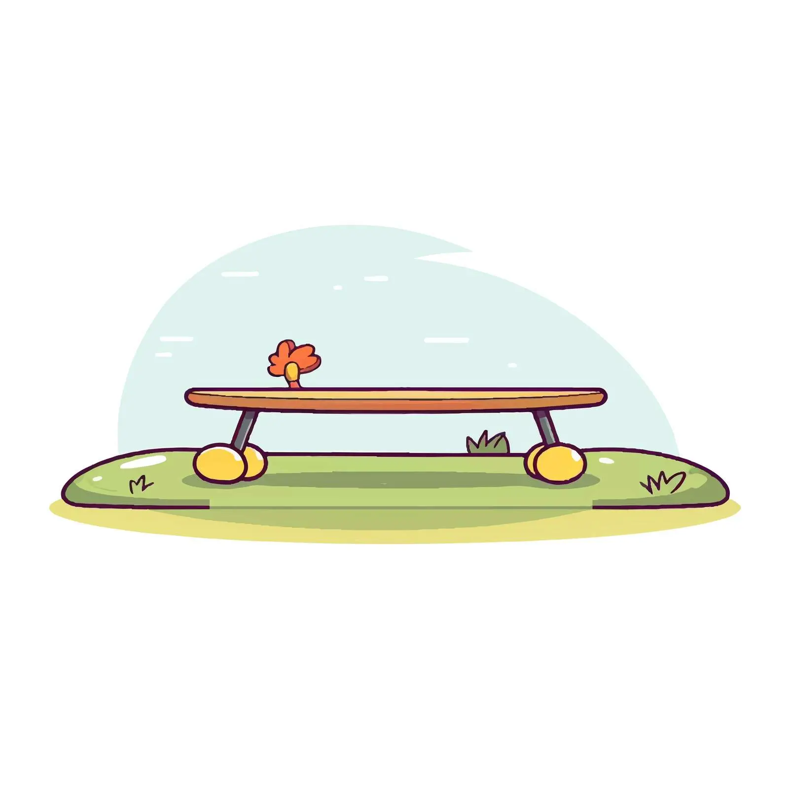 Cartoon Seesaw Vector Illustration — free download from Dotvec