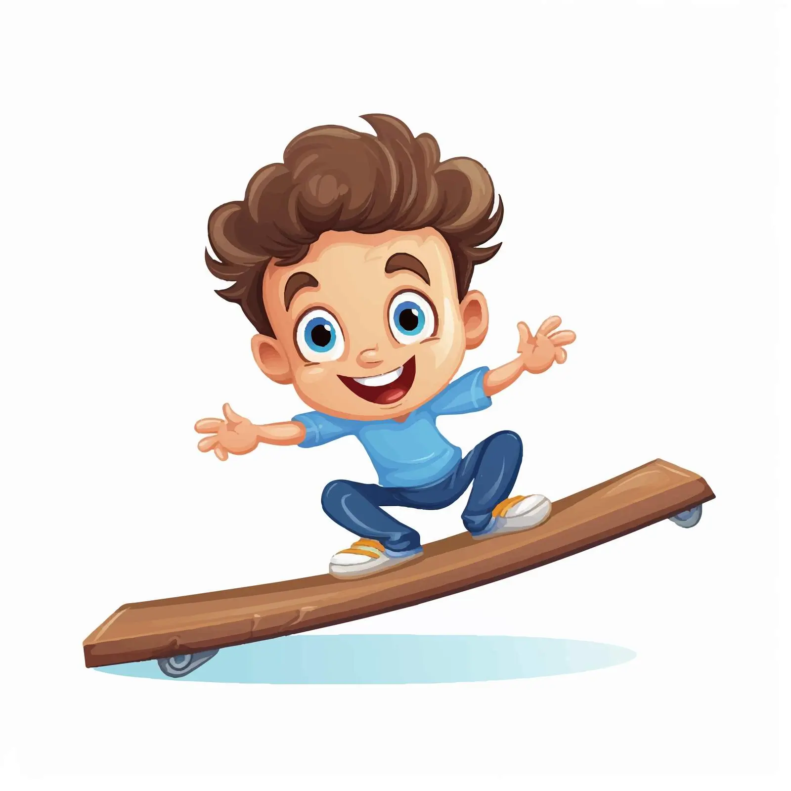 Cartoon See Saw Vector Illustration — free download from Dotvec