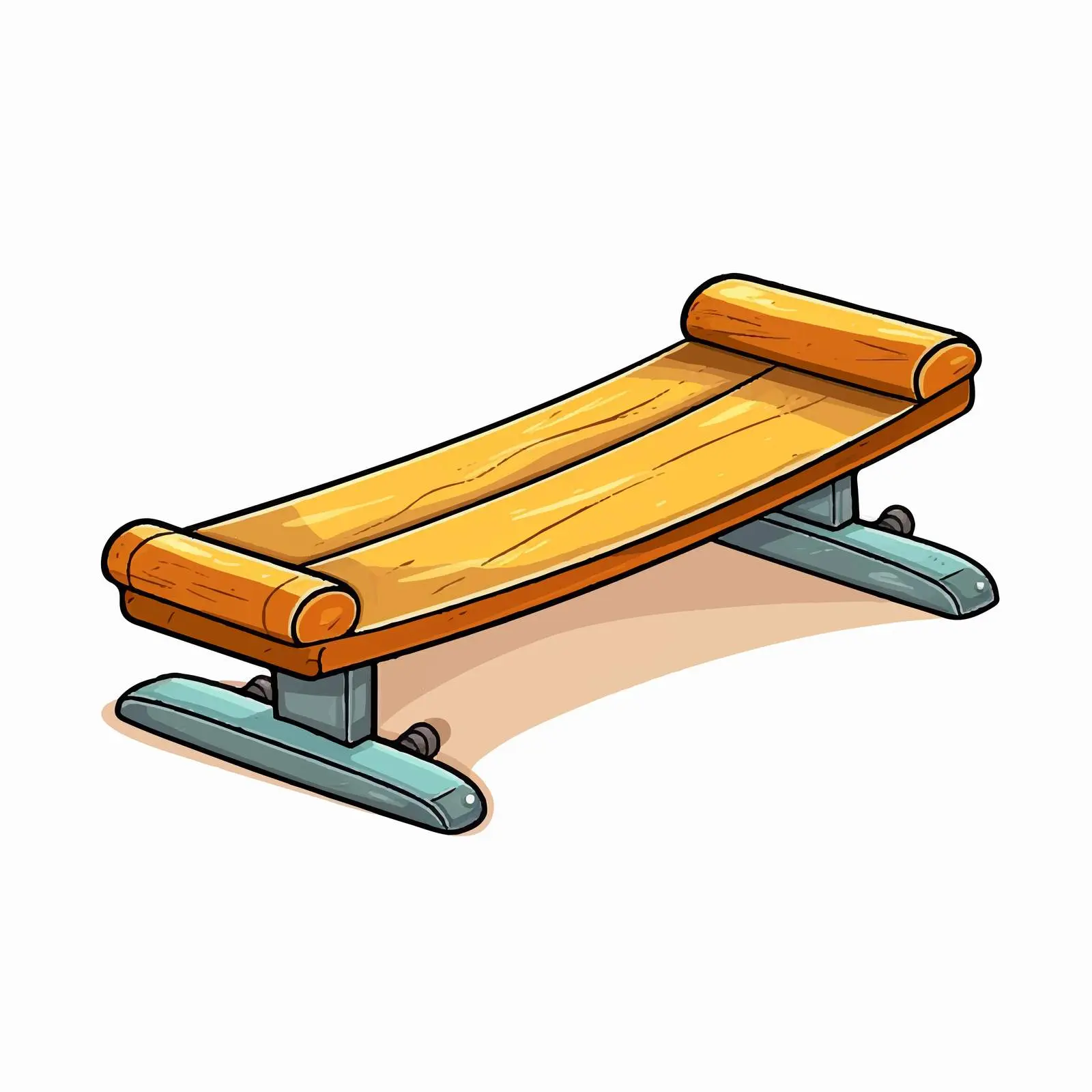 Cartoon See Saw Vector Illustration — free download from Dotvec