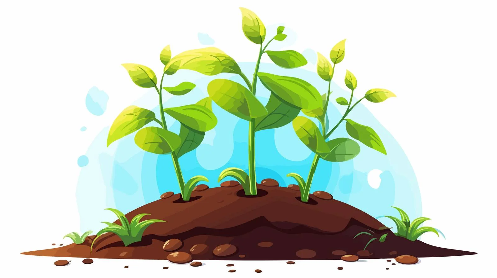Seedlings Growing on Earth — free download from Dotvec