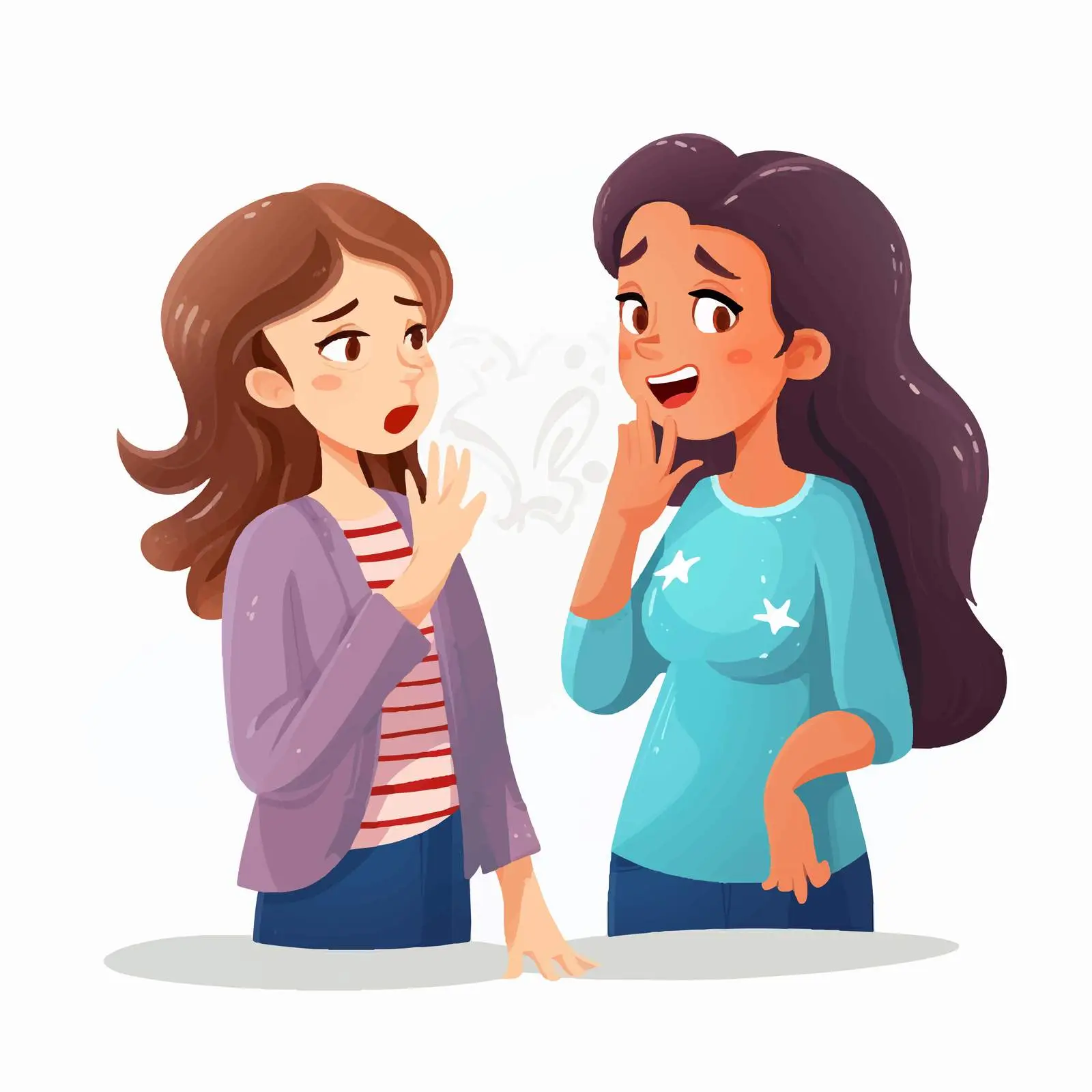 Cartoon Girl Seeking Medical Advice Illustration — free download from Dotvec