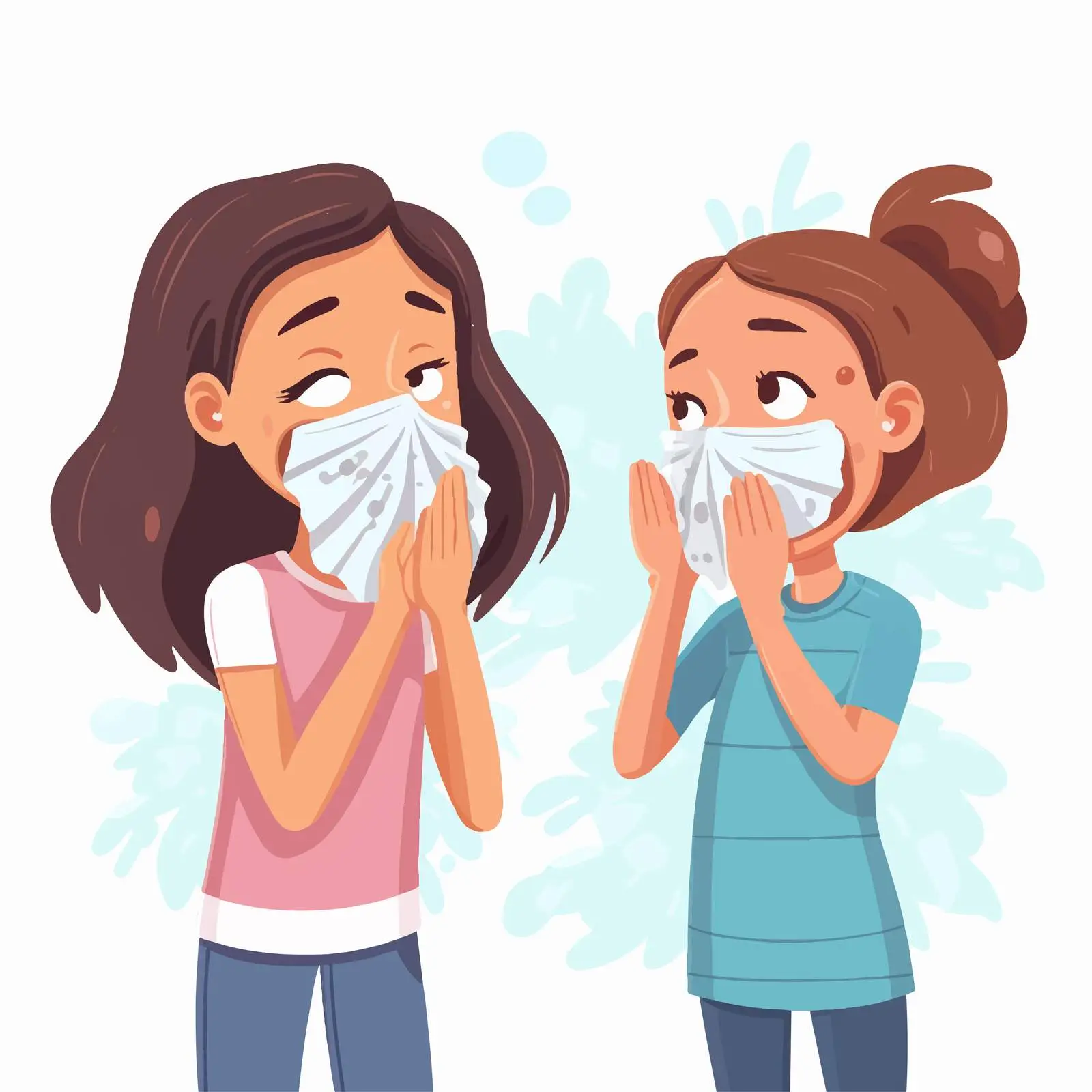 Cartoon Style Medical Advice with Girl Illustration — free download from Dotvec