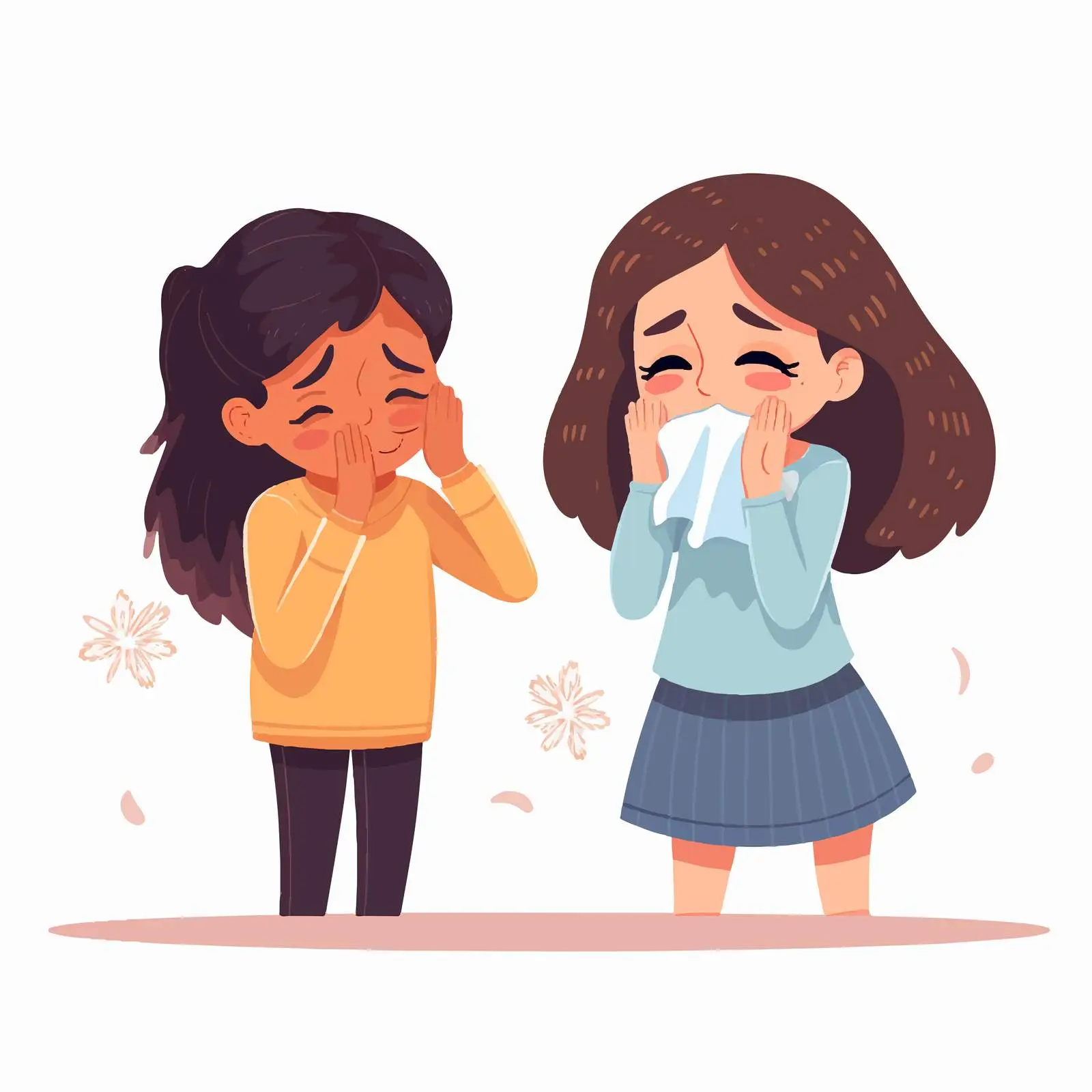 Cartoon Girl Seeking Medical Advice Illustration — free download from Dotvec