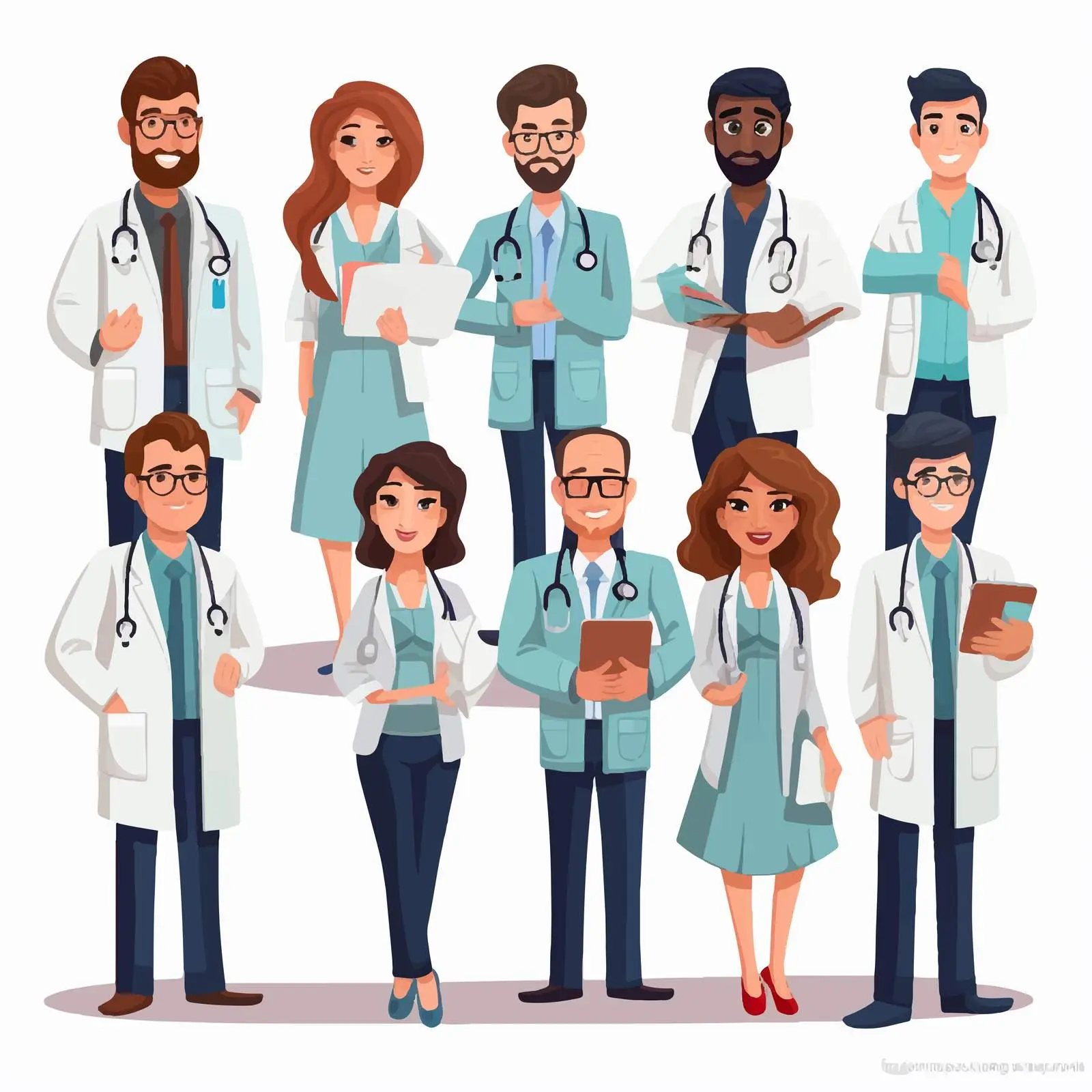 Seek Medical Advice Cartoon Style Illustration — free download from Dotvec