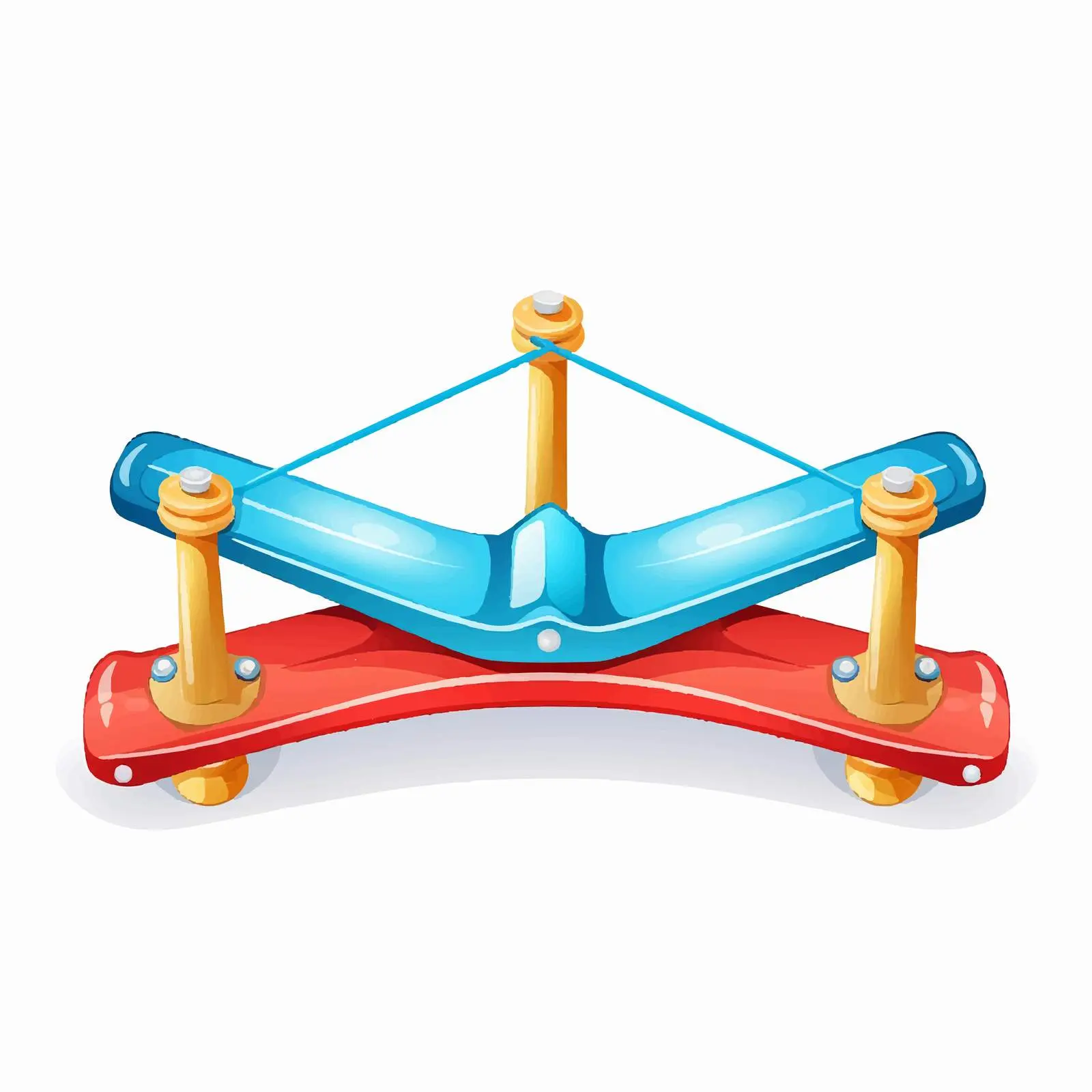 Seesaw Vector Illustration on White Background — free download from Dotvec