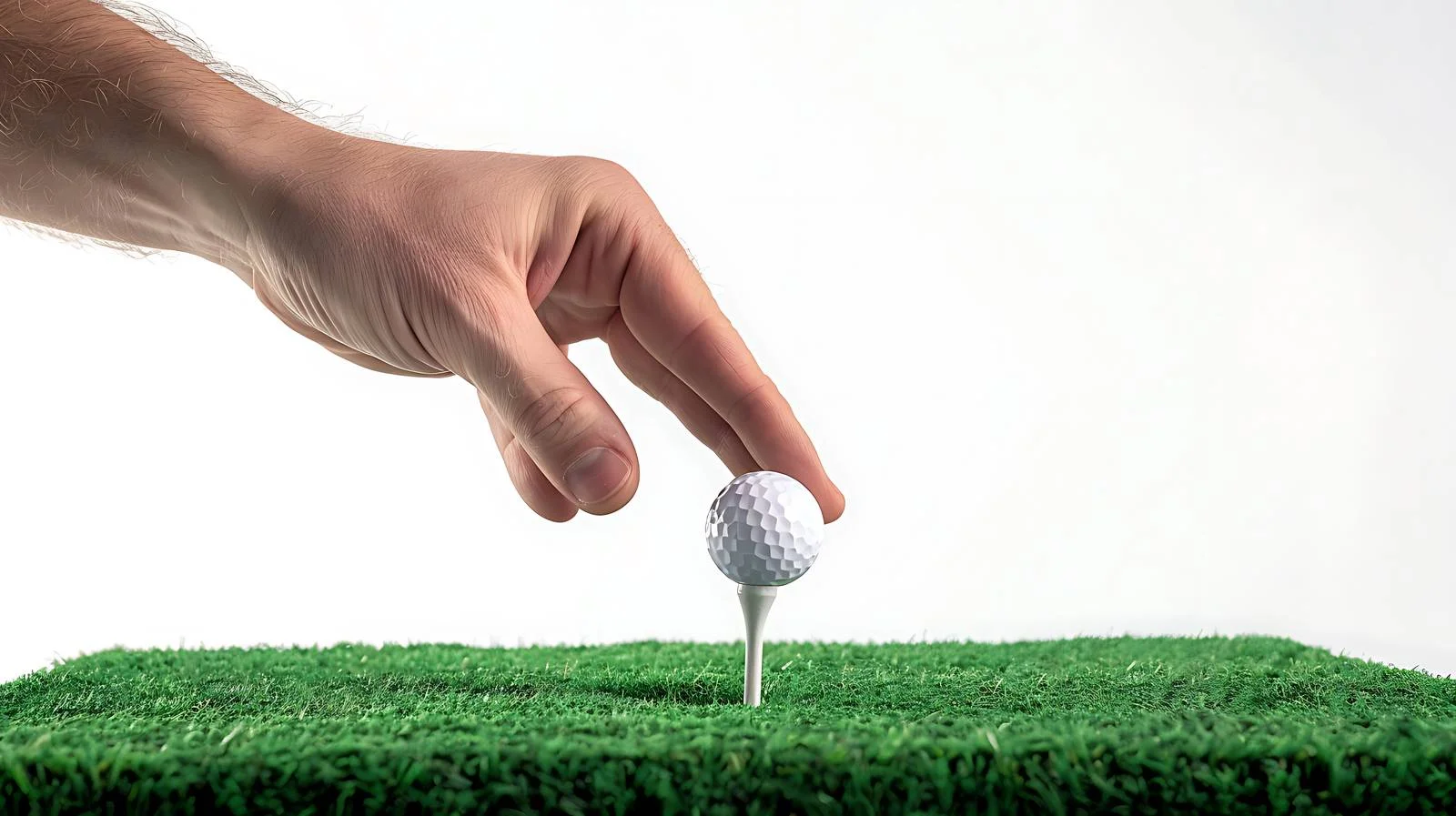 Precise Golf Ball Placement by Golfer — free download from Dotvec