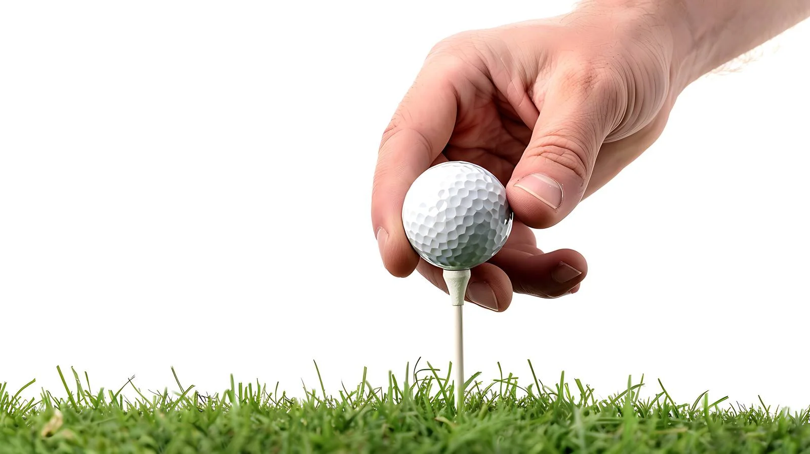 Precise Golf Ball Placement on Tee — free download from Dotvec