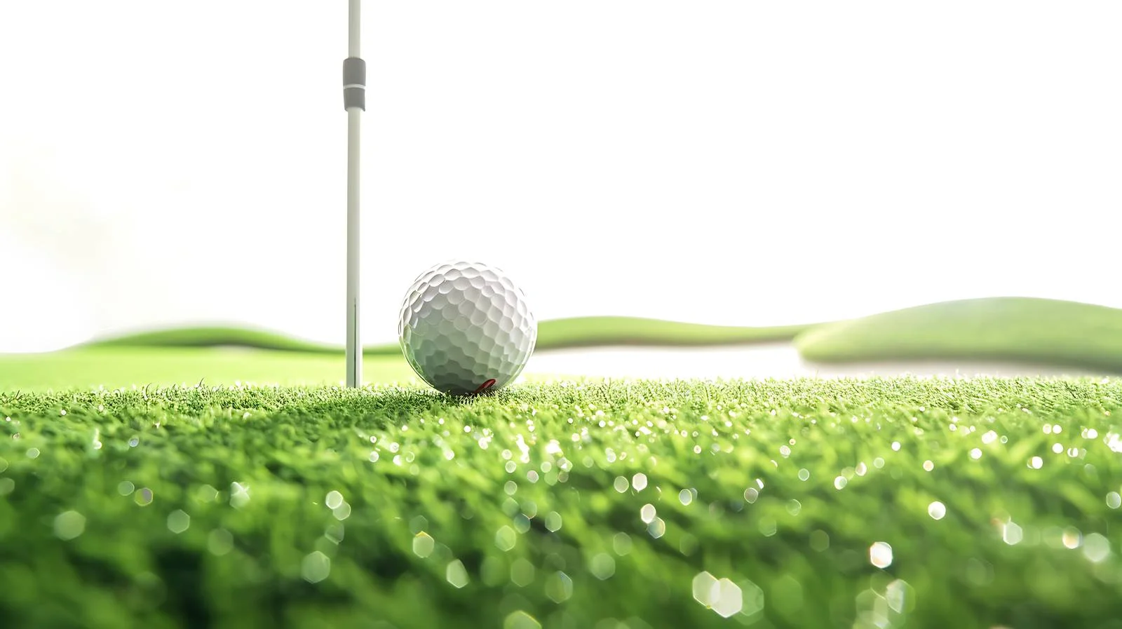 Golf ball on textured grass background — free download from Dotvec