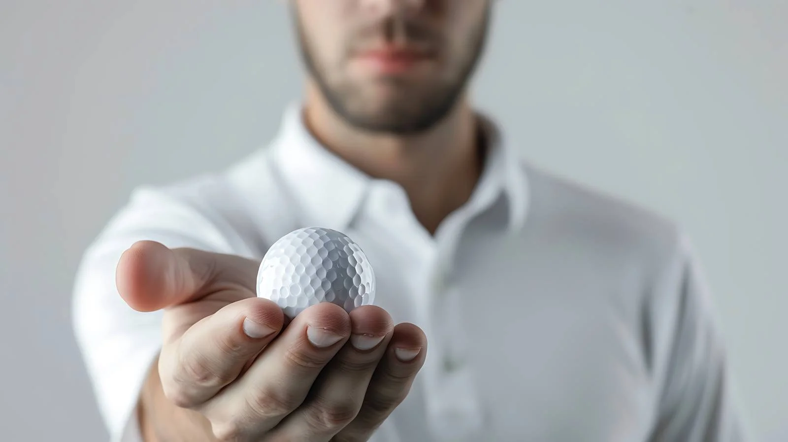 Focused young golfer with golf club — free download from Dotvec