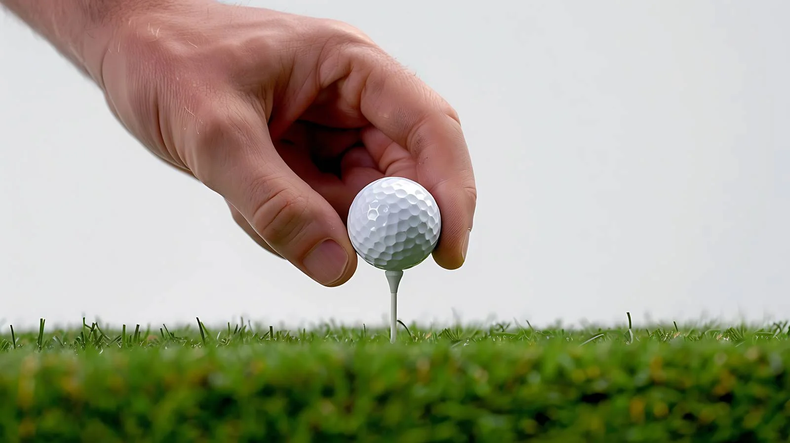 Precise golf ball tee placement by golfer — free download from Dotvec
