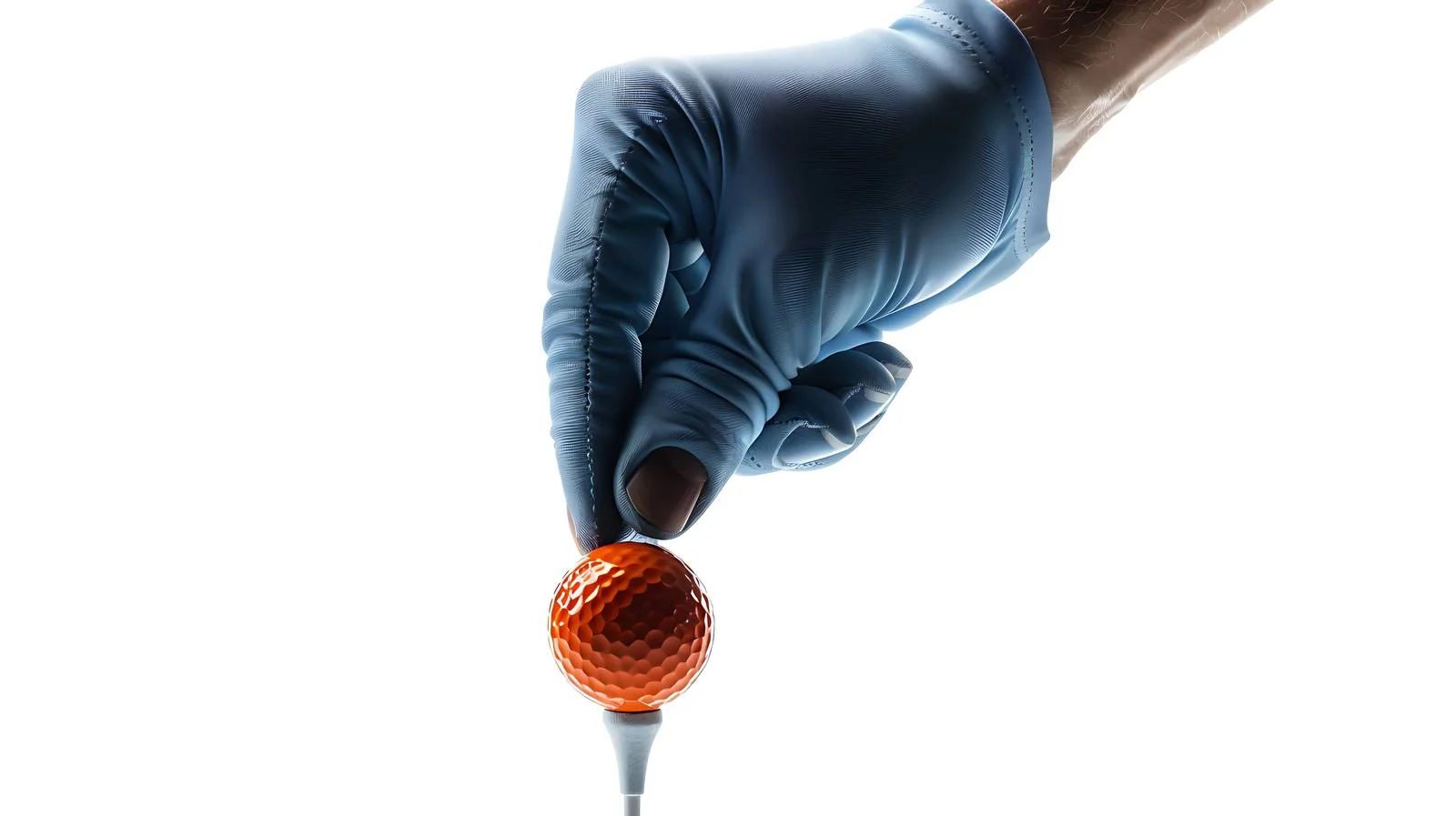 Precise Golf Putting Preparation on Tee — free download from Dotvec