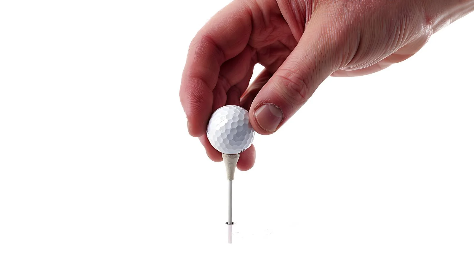 Detailed Focus on Golfer Setting Ball — free download from Dotvec