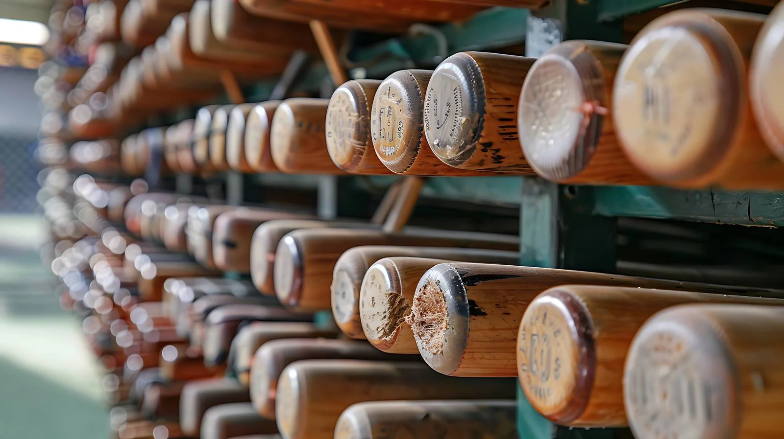 Focusing on Baseball Bat Handle in Store — free download from Dotvec