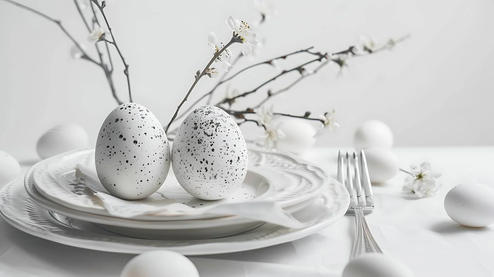 Elegant Spring Dining Place Setting View — free download from Dotvec