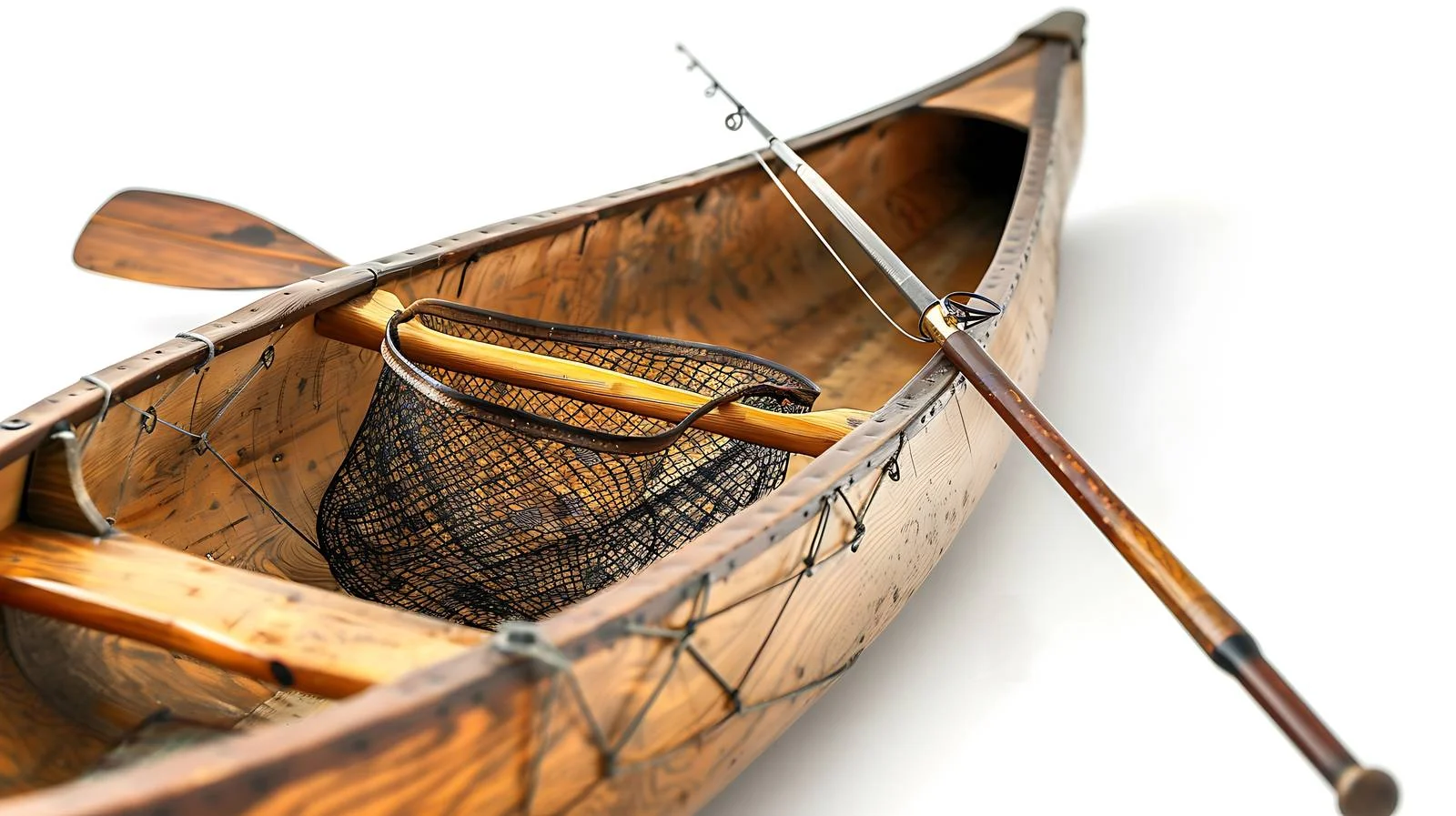 Vintage Wooden Canoe in Selective Focus — free download from Dotvec