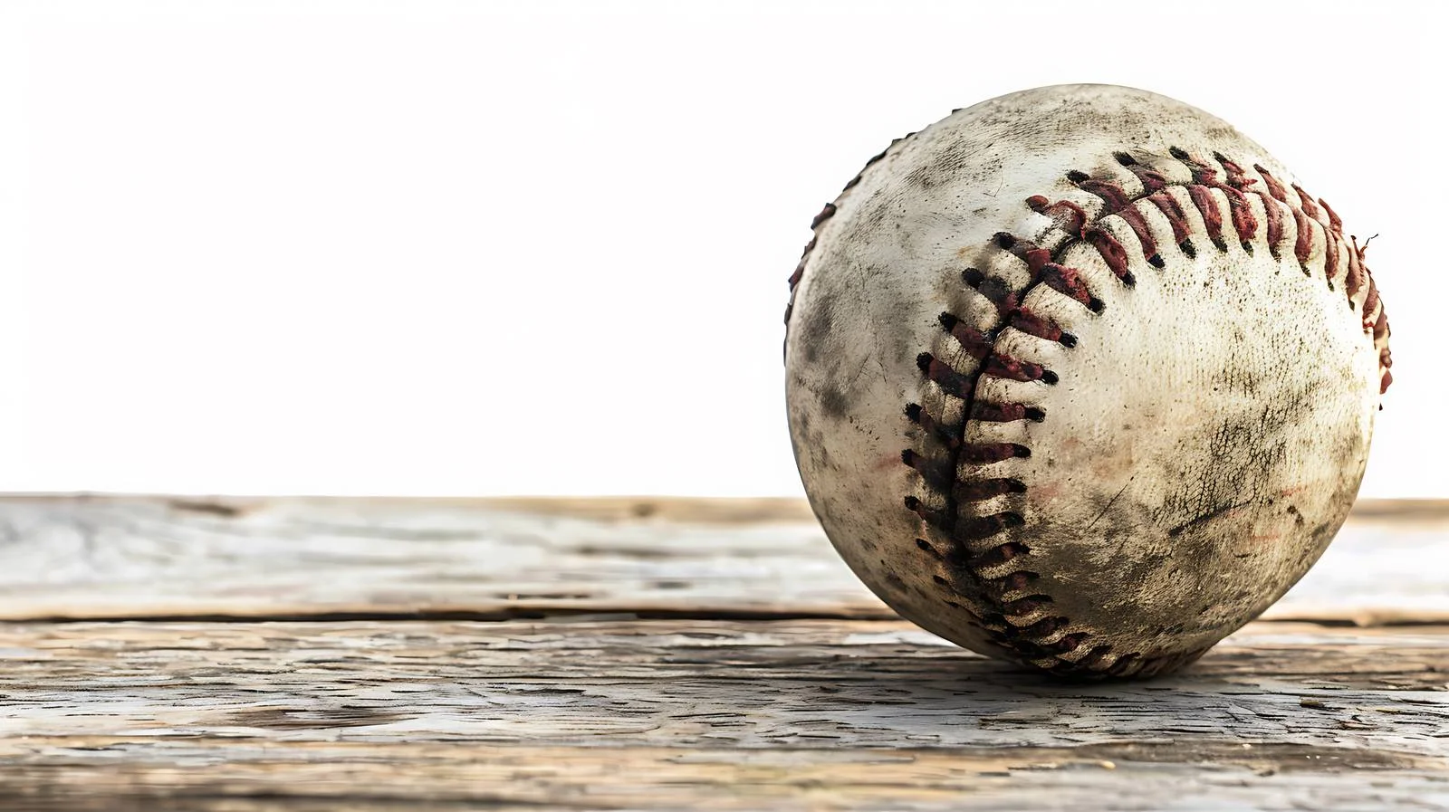 Vintage Baseball on Pine Wood Background — free download from Dotvec