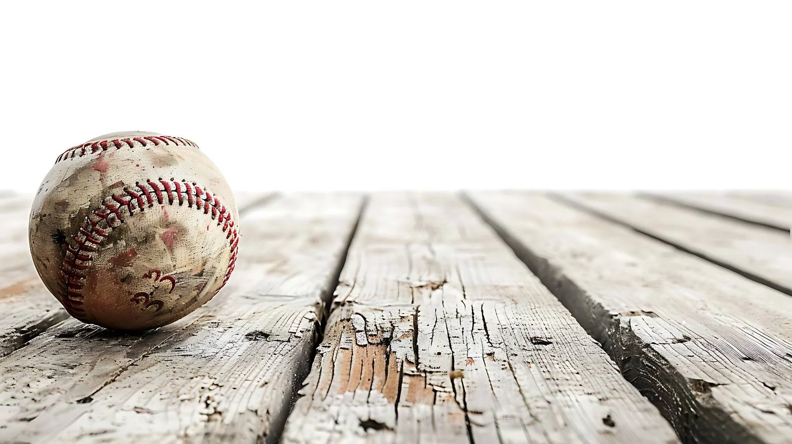 Antique Baseball Ball on Pine Background — free download from Dotvec