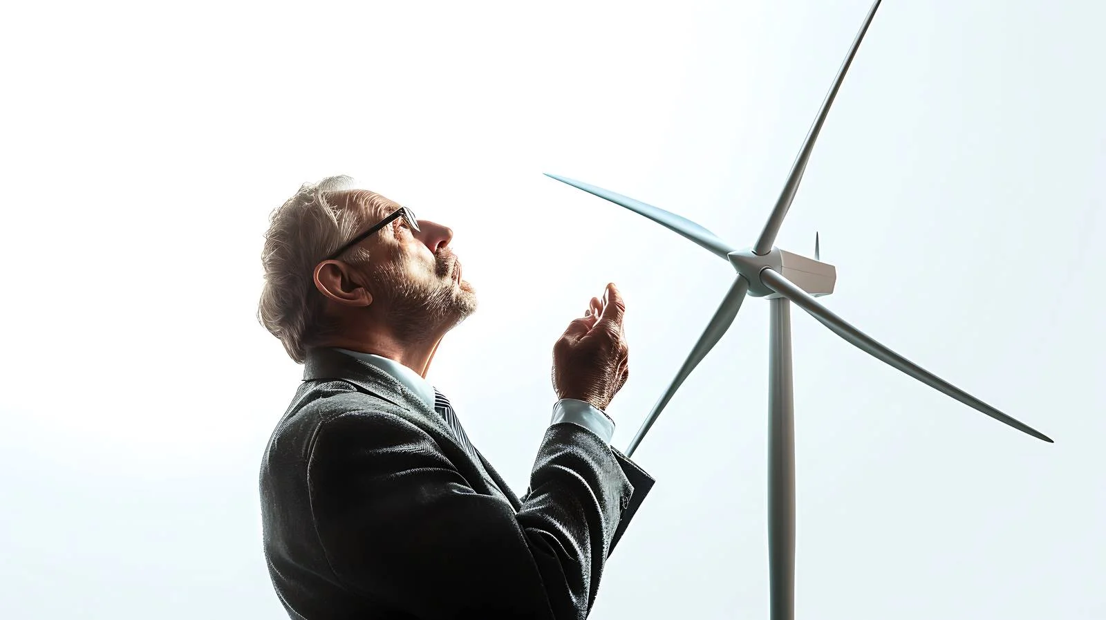 Professional Businessman with Wind Turbine — free download from Dotvec