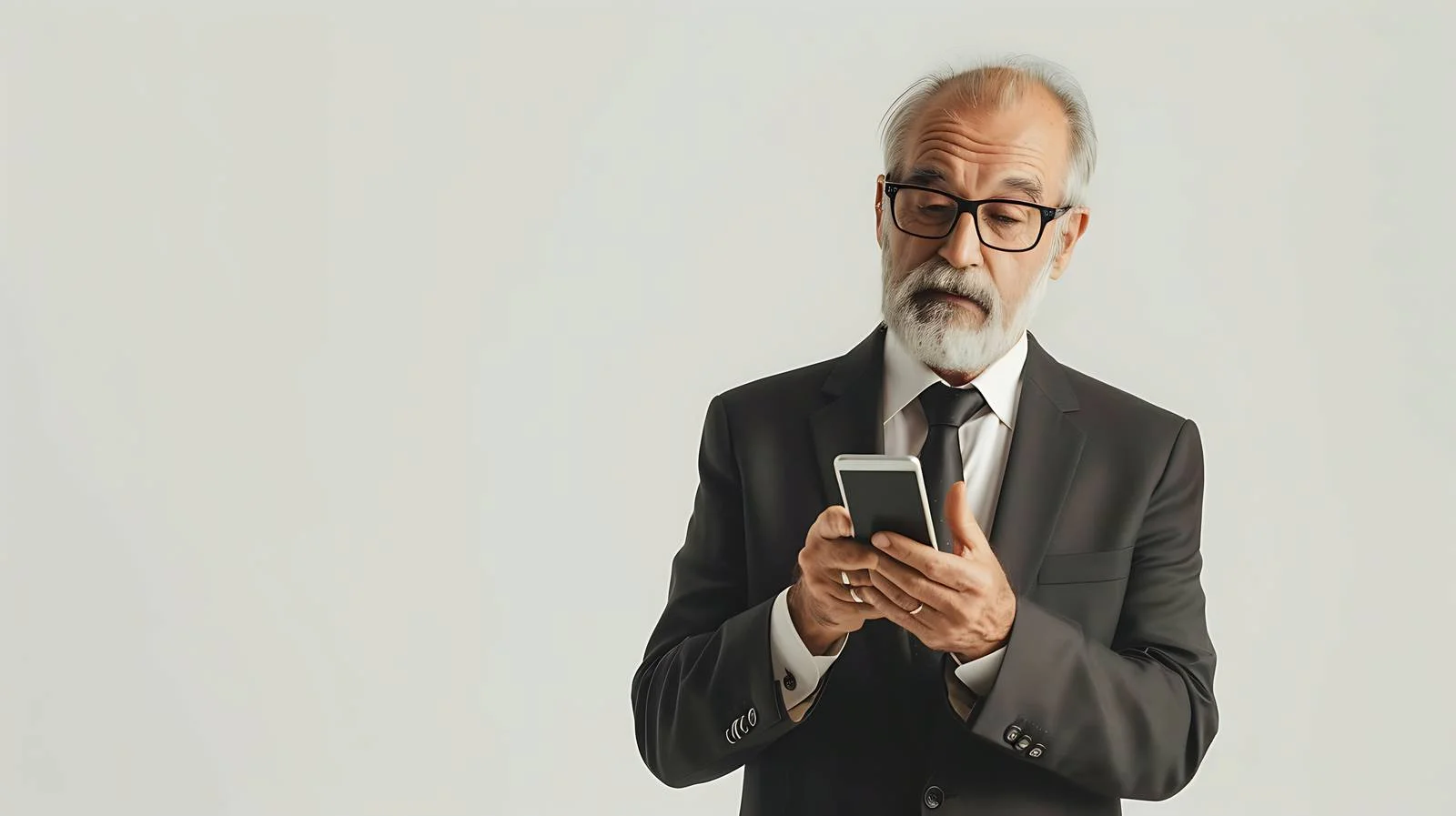 Senior Businessman Checking Time in Office — free download from Dotvec