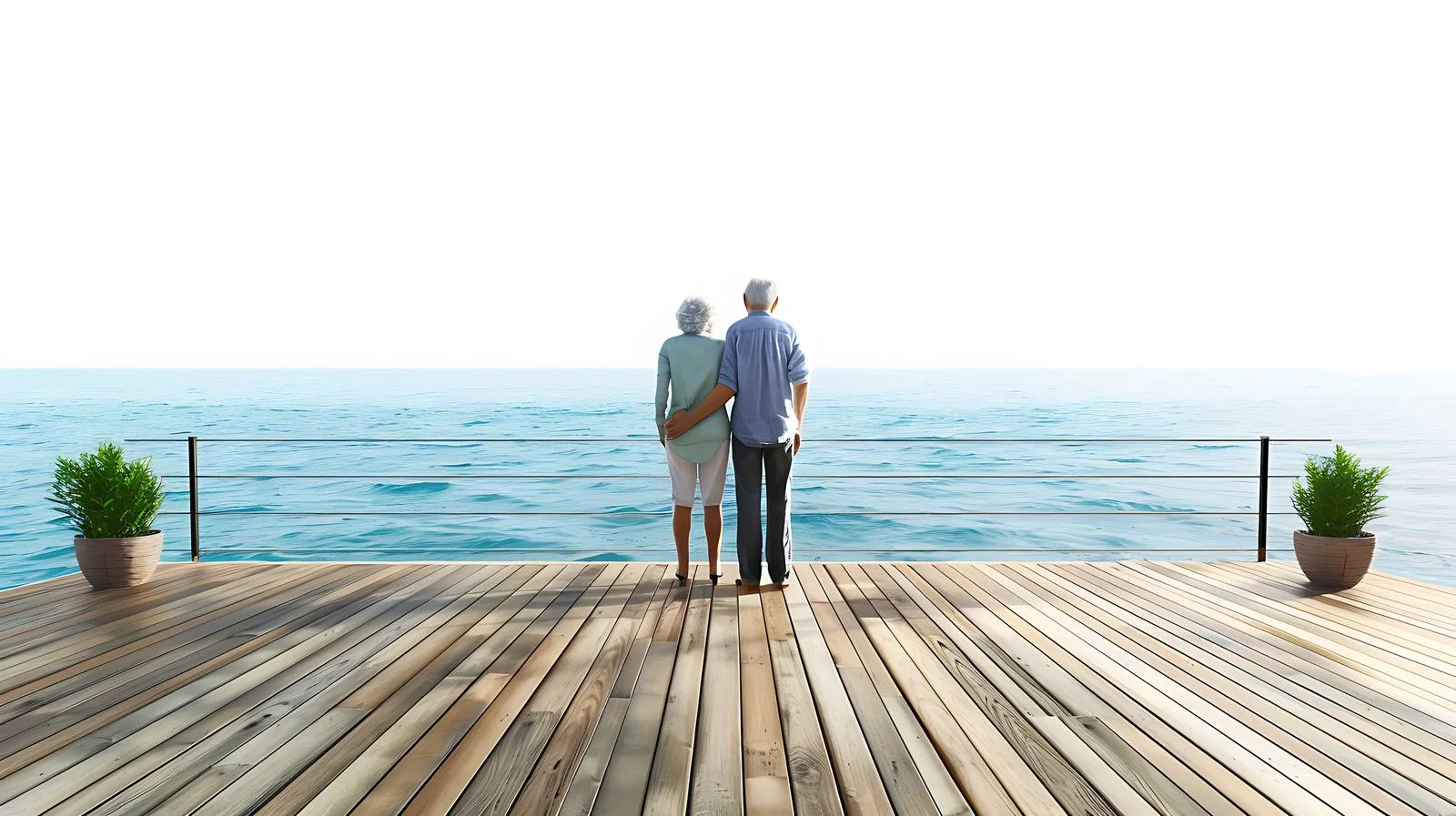 Serene Terrace View for Senior Couple — free download from Dotvec