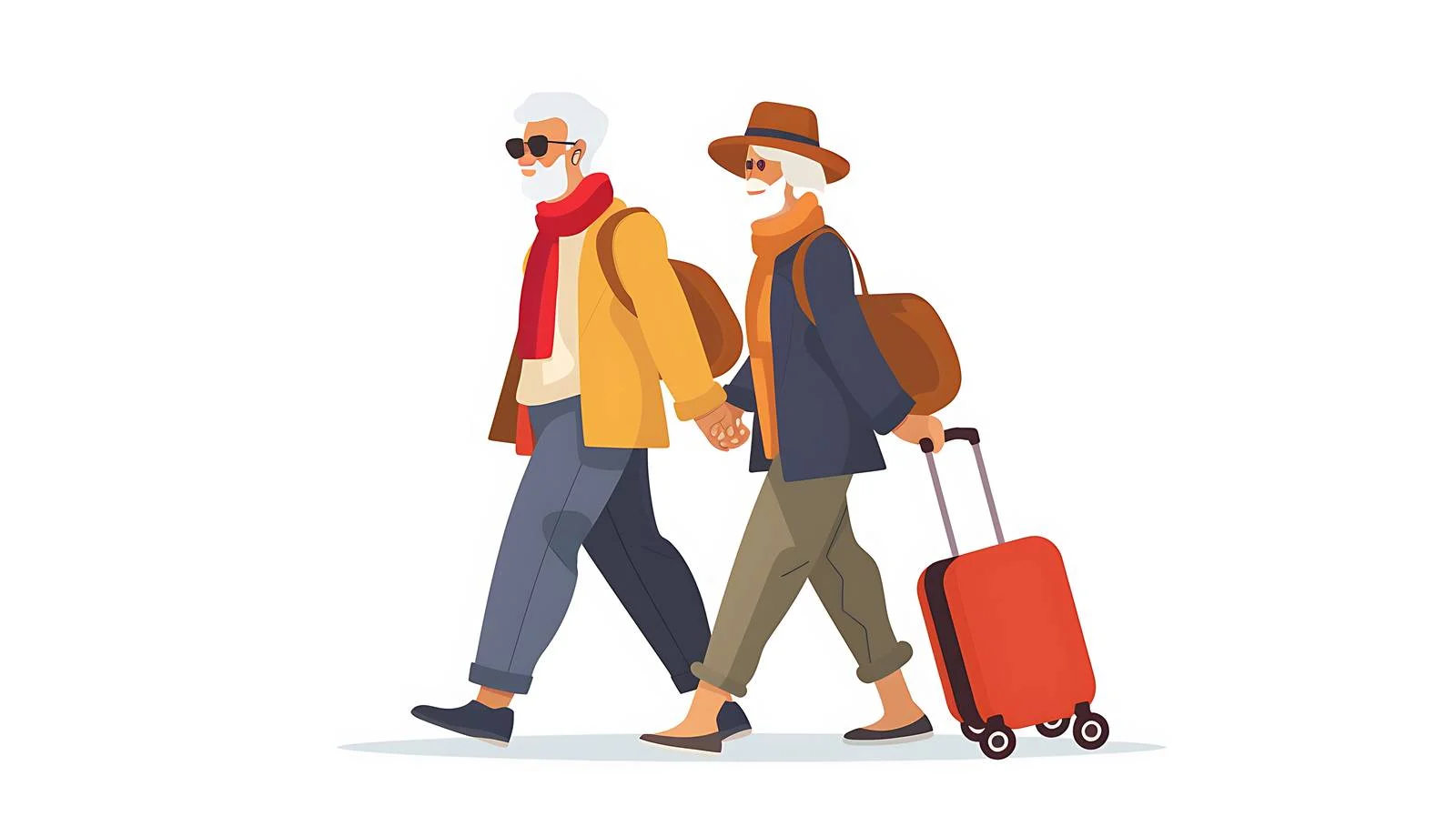 Elderly Couple City Break — free download from Dotvec