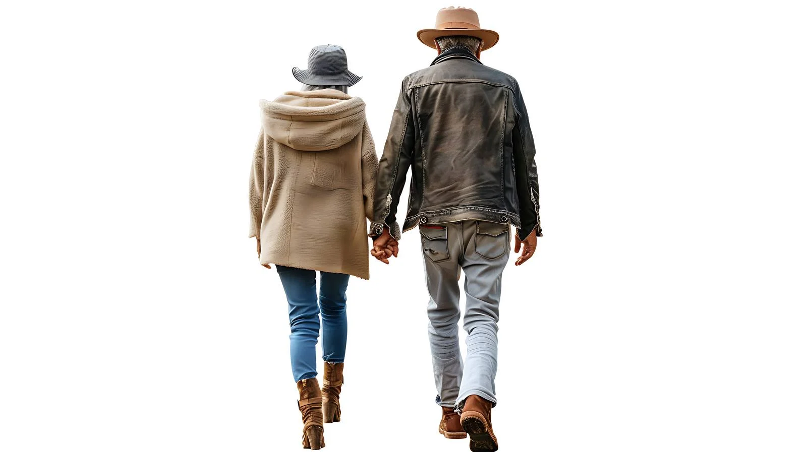 Elderly Couple Strolling Park Together — free download from Dotvec