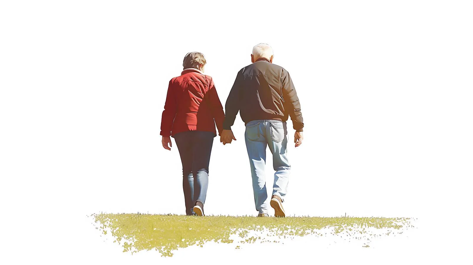 Serene Senior Couple Park Stroll — free download from Dotvec
