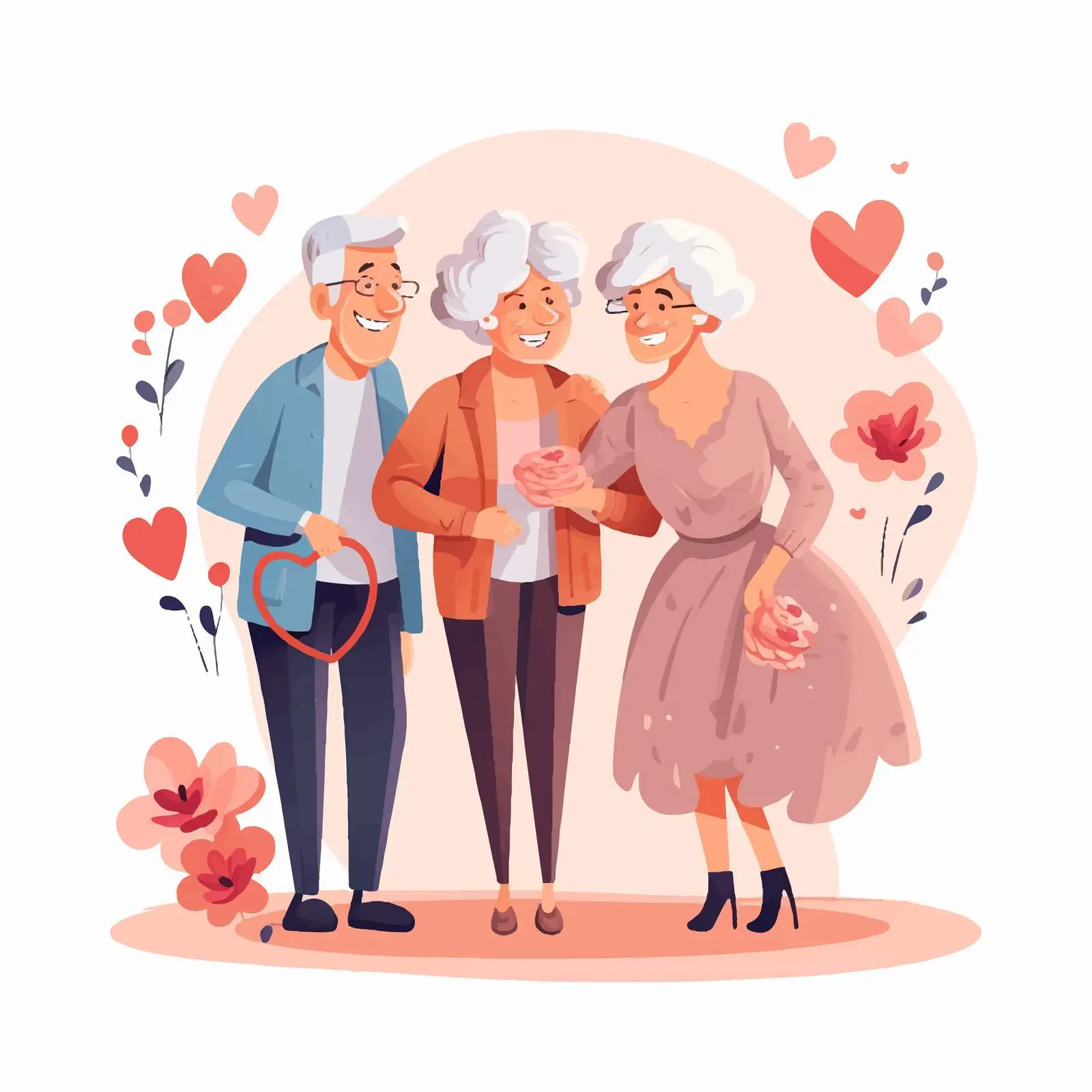 Senior Couples in Love and Relationships – free shared experiences image from Dotvec