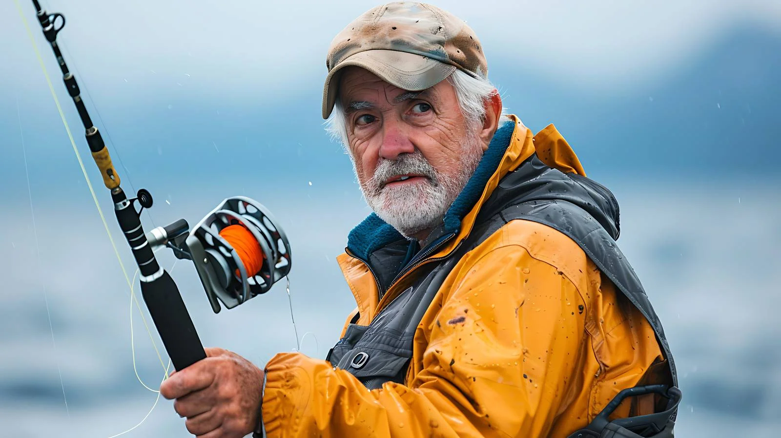 Experienced angler catching fish in Seward, Alaska — free download from Dotvec