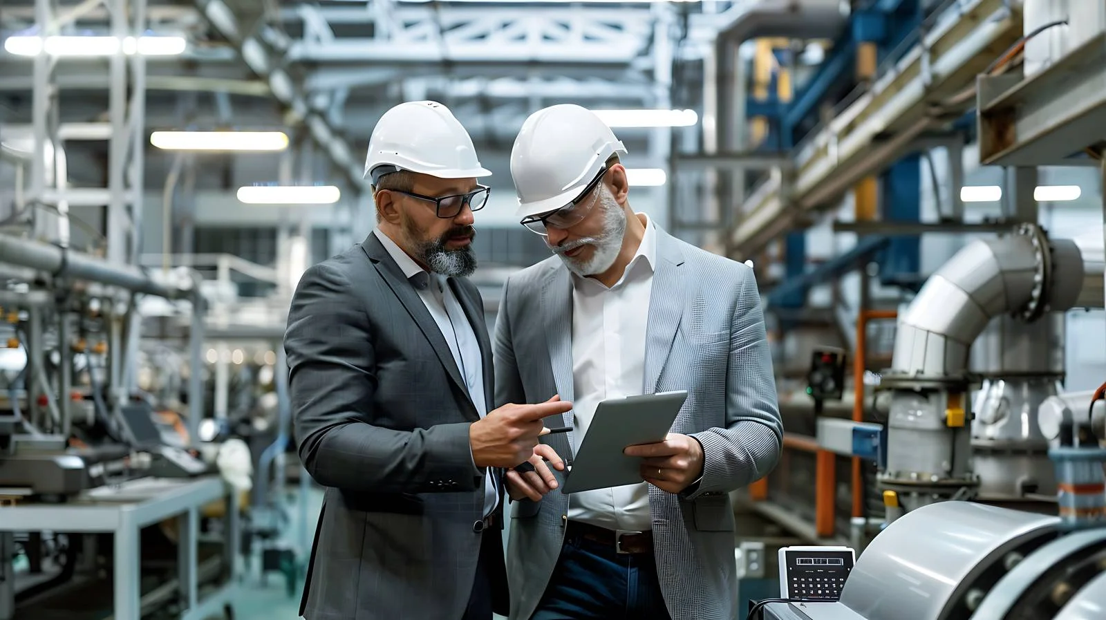 Elderly Executive Leading Tablet Discussion Scene — free download from Dotvec