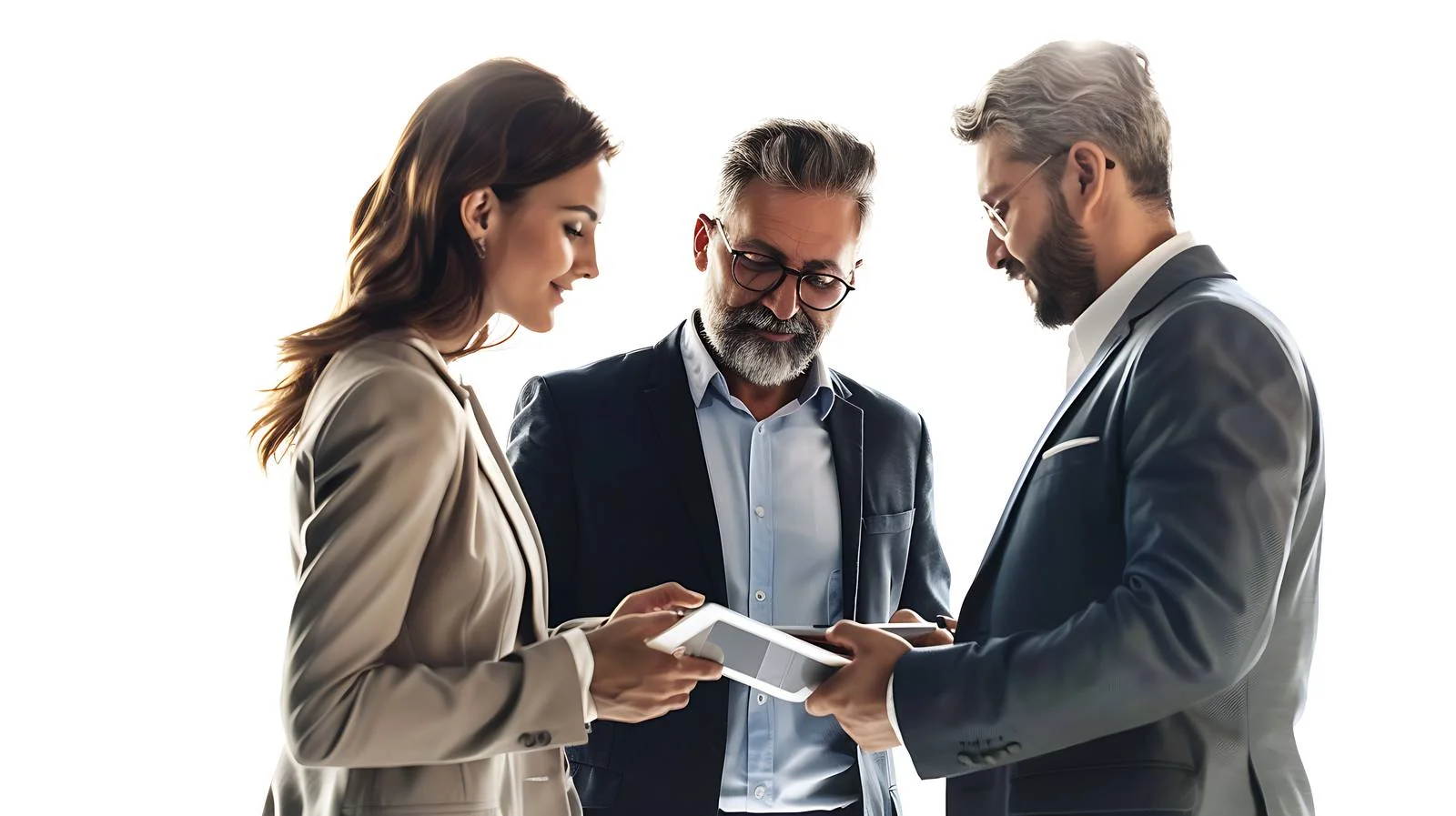 Senior Manager Leading Team Discussion — free download from Dotvec