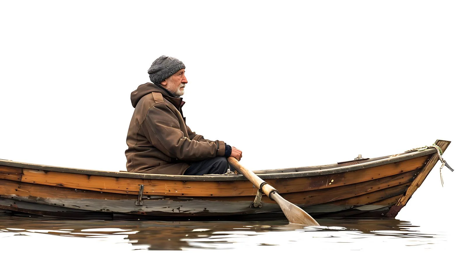 Serene Senior Rowing Boat Leisure — free download from Dotvec