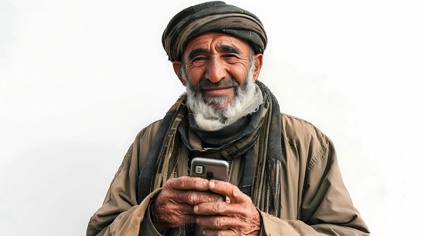 Senior Man Communication Smara Refugee Camp — free download from Dotvec