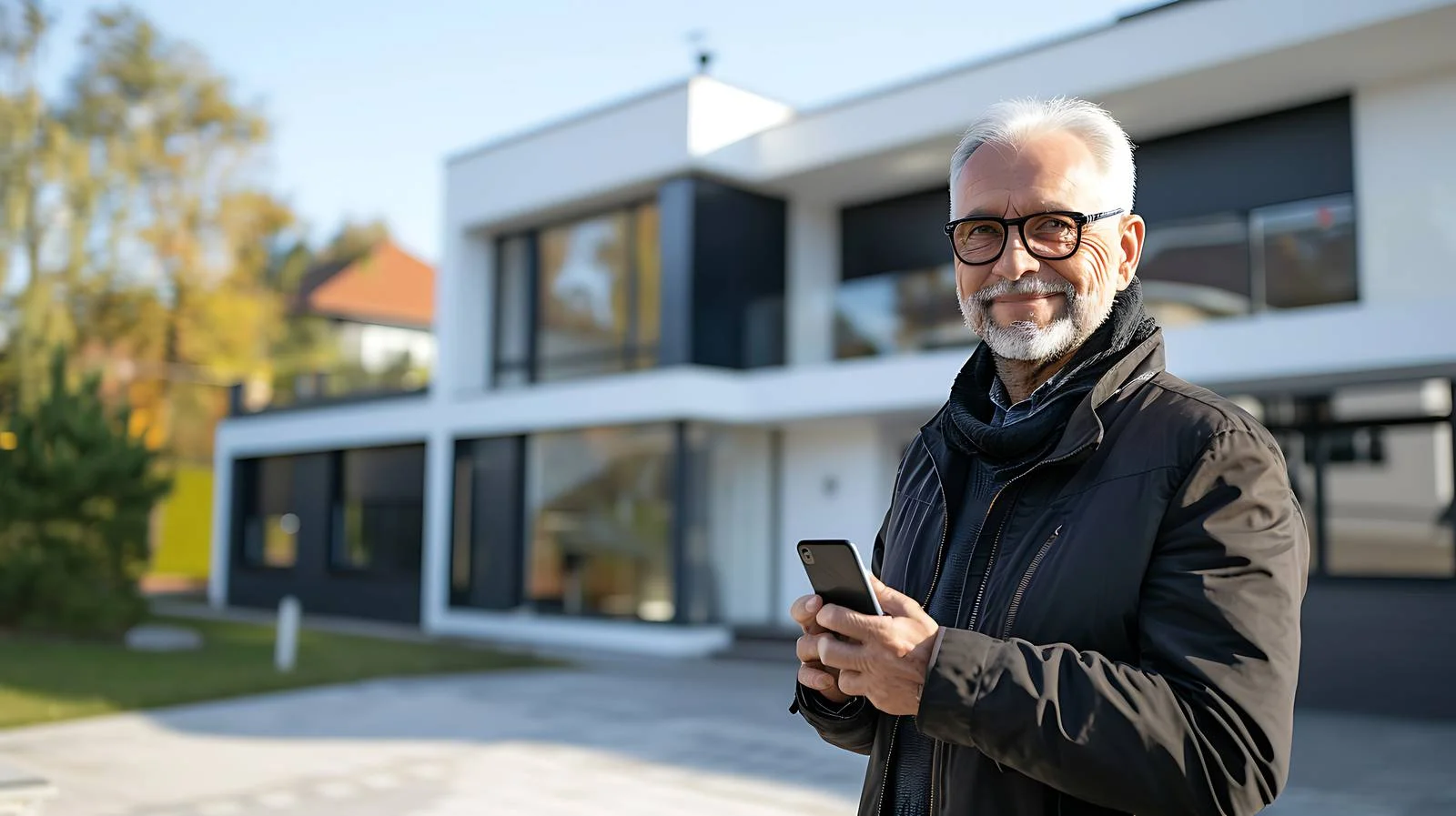 Elderly Man Standing Outdoors Portrait — free download from Dotvec