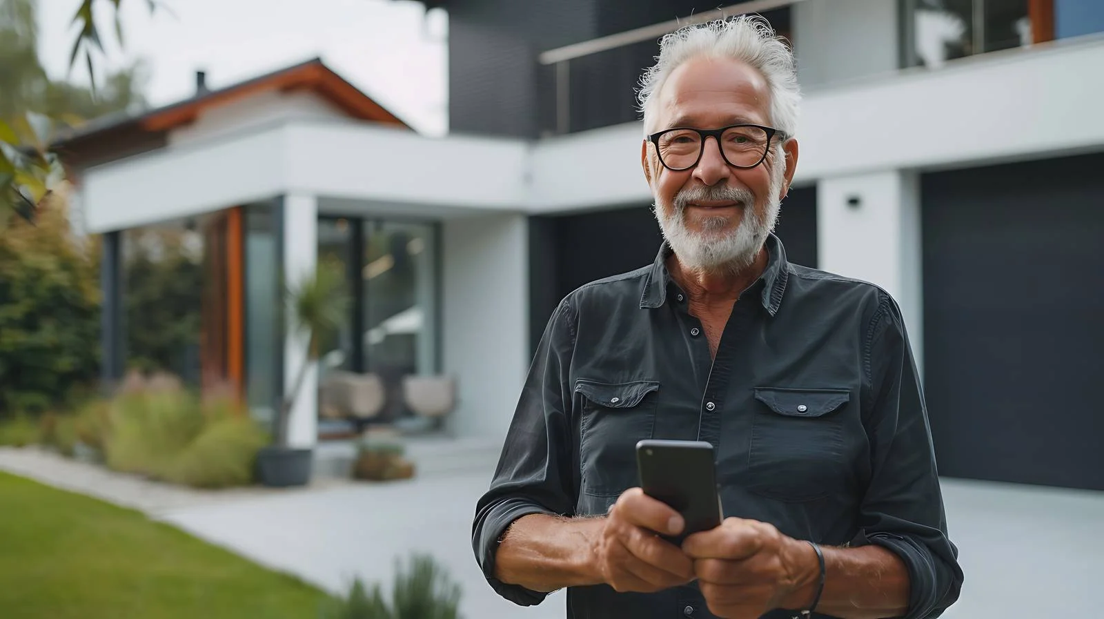 Senior Gentleman Posing Outdoors — free download from Dotvec