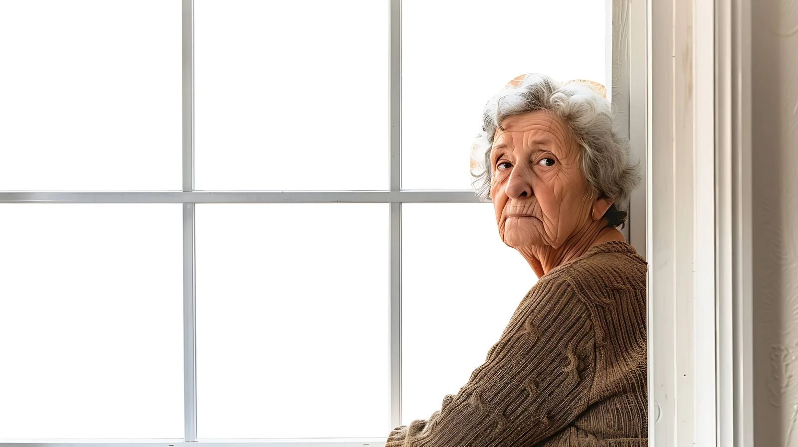 Serene Senior Woman by Window — free download from Dotvec