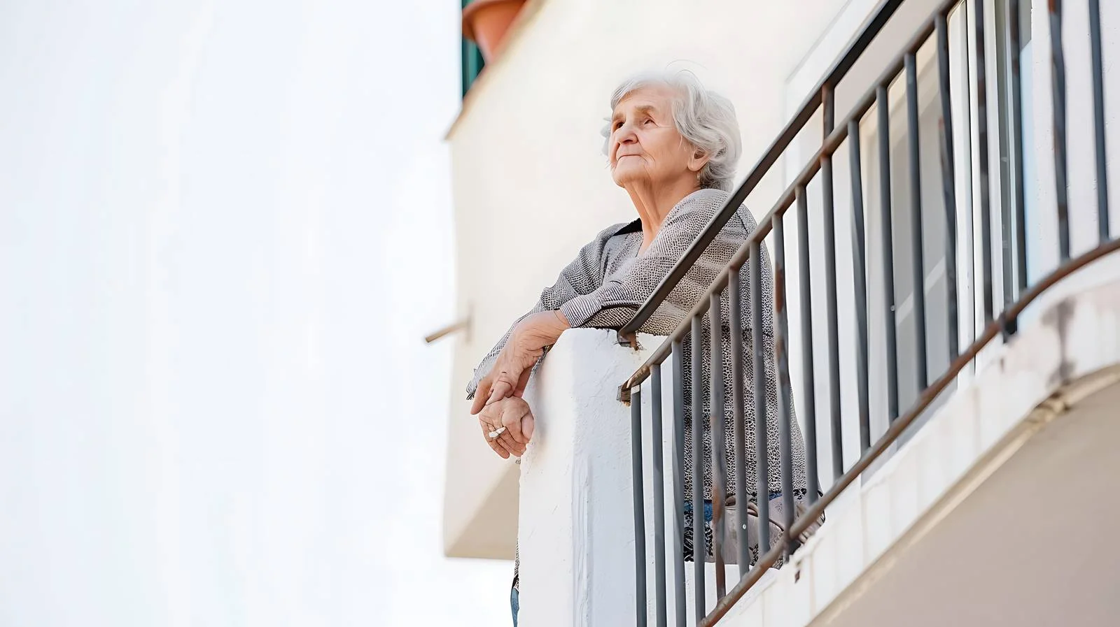 Serene Retirement Home Balcony Scene — free download from Dotvec