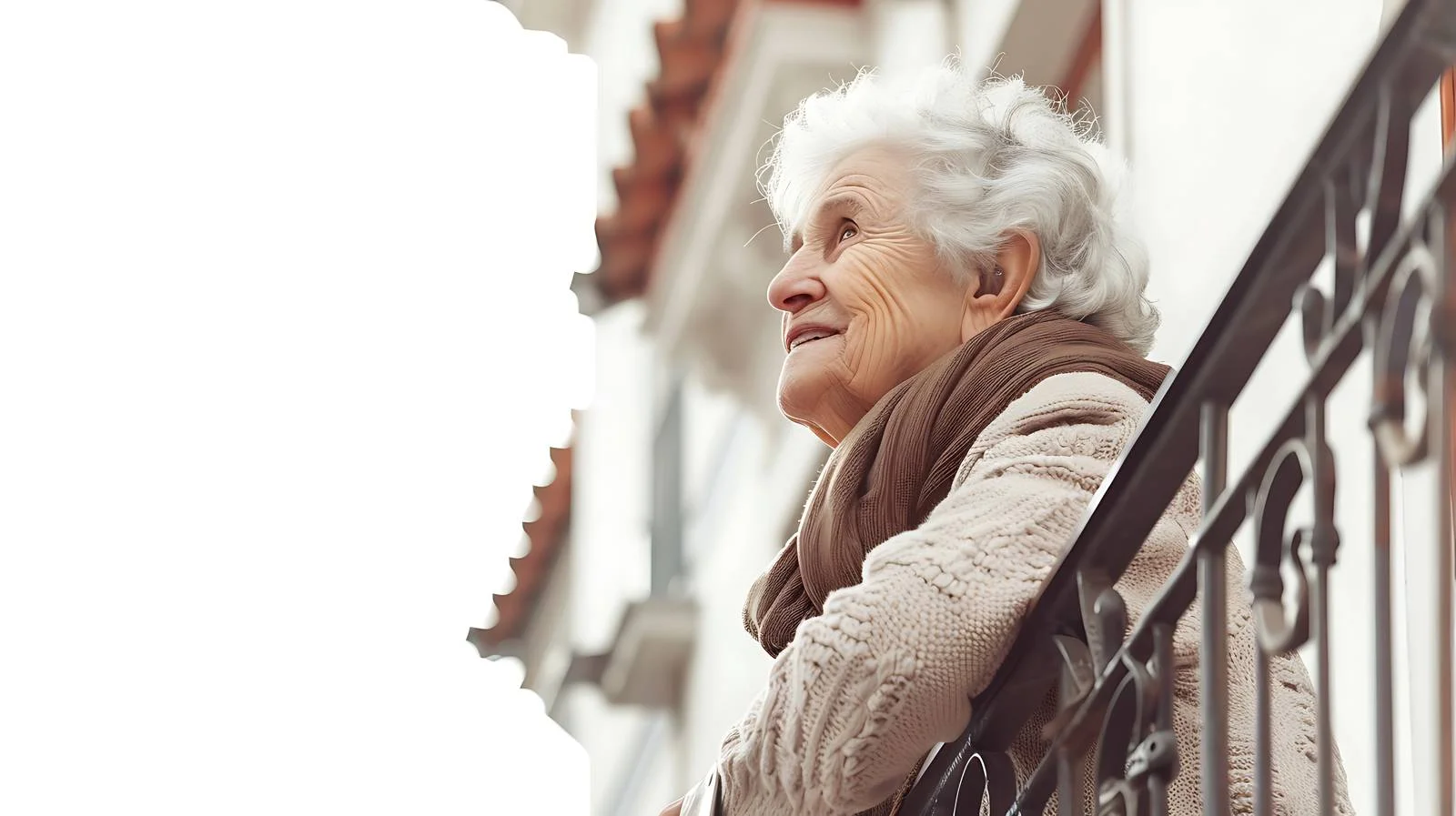 Serene Retirement Home Balcony Scene — free download from Dotvec