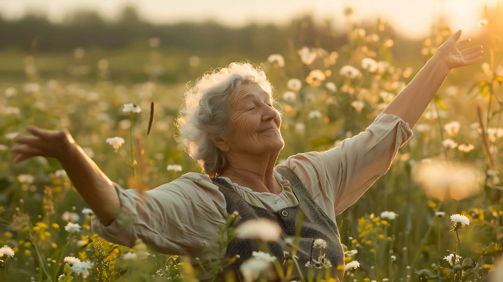 Active Senior Woman Stretching Outdoors — free download from Dotvec