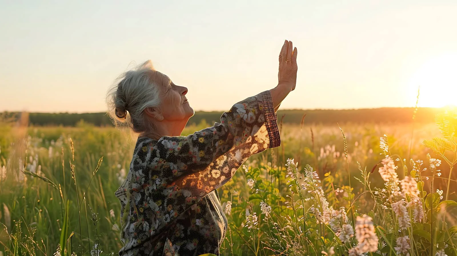 Active Senior Woman Stretching Outdoors — free download from Dotvec