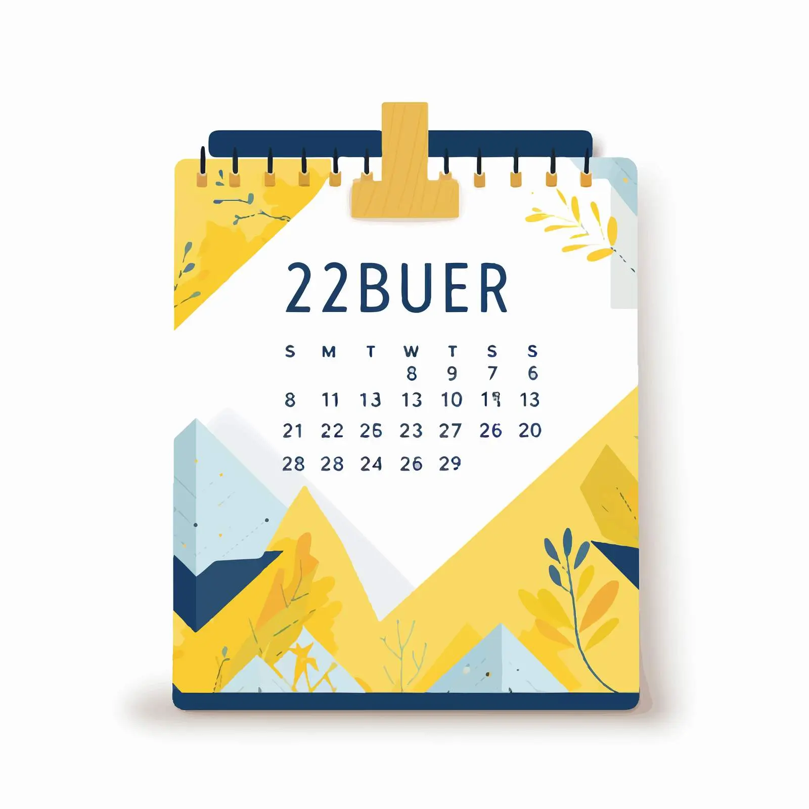 Geometric September 2023 Calendar for Print – free calendar graphics image from Dotvec