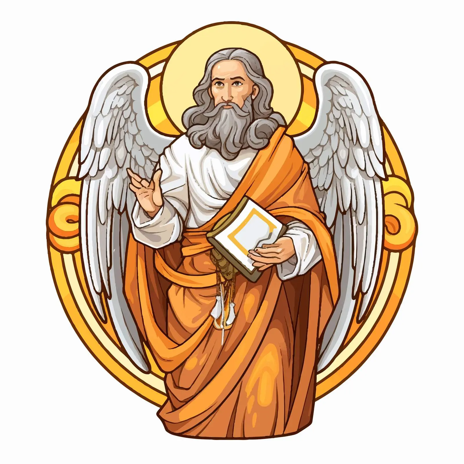Saint Matthew the Apostle Byzantine Illustration — free download from Dotvec