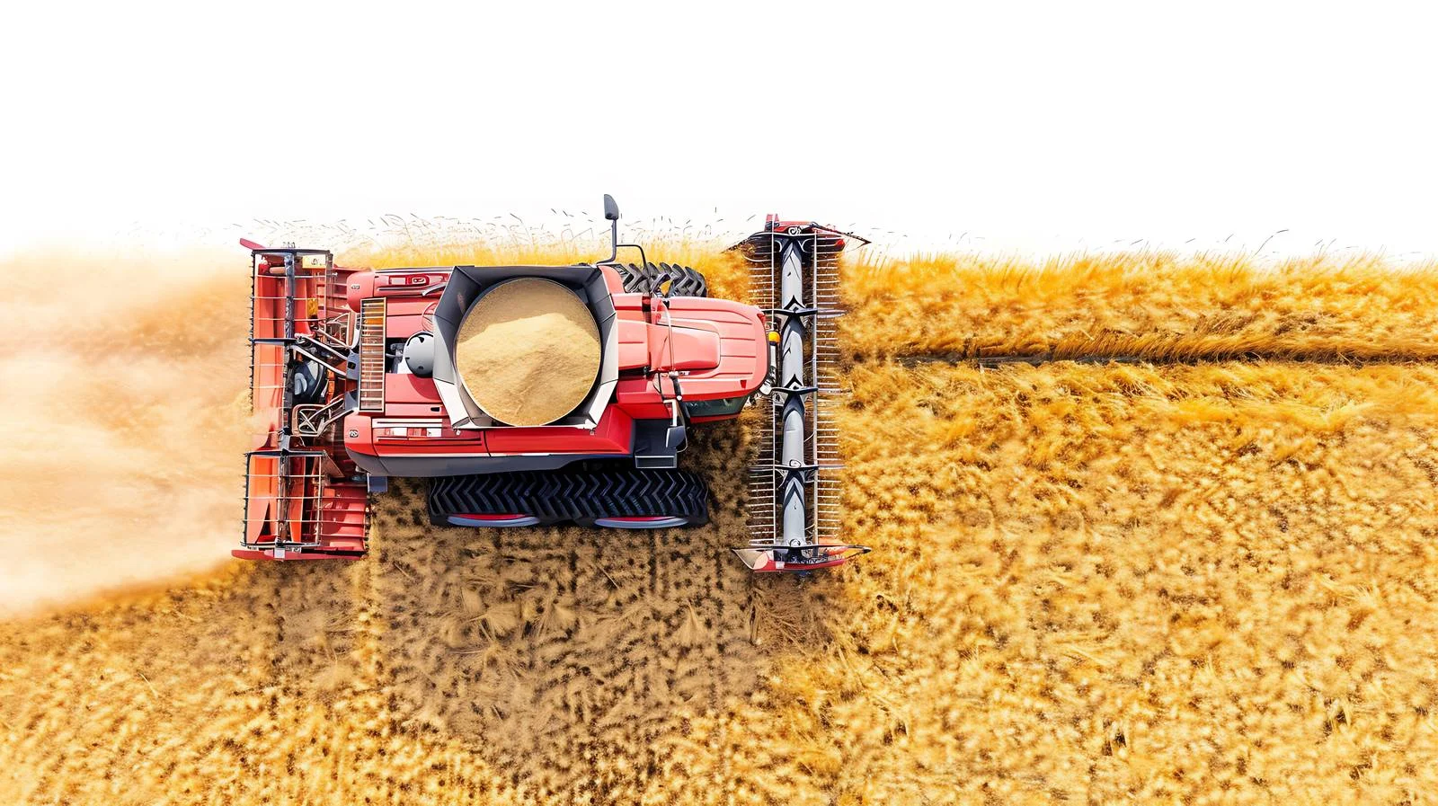 Agricultural machinery harvesting in Vojvodina fields — free download from Dotvec