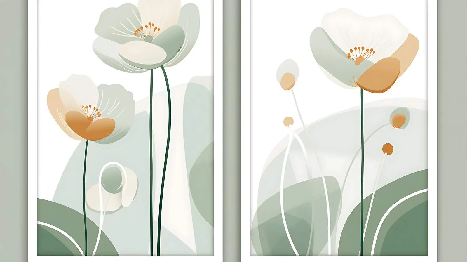 Abstract Flower Market Exhibition Posters — free download from Dotvec