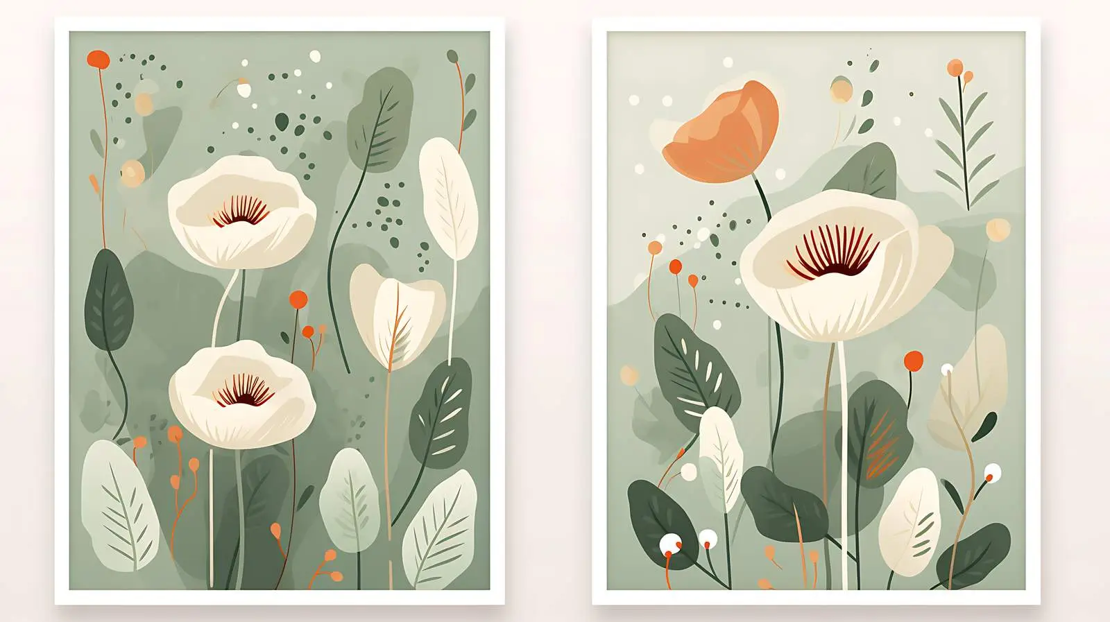 Abstract Flower Market Exhibition Posters — free download from Dotvec