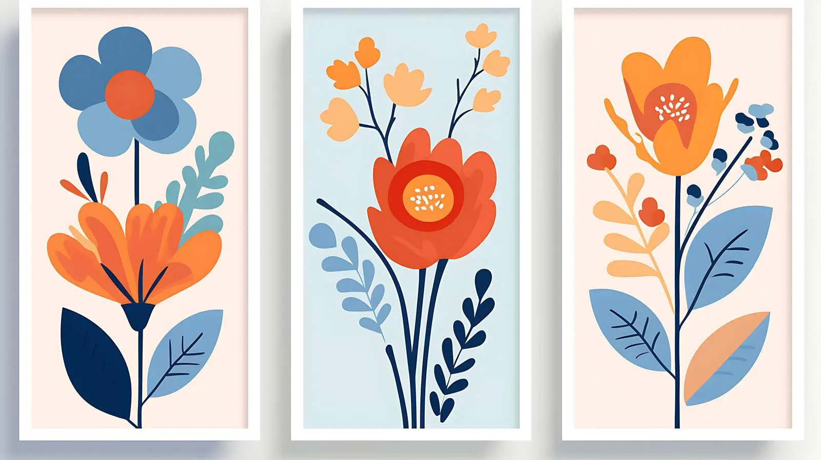Abstract Flower Market Posters Collection — free download from Dotvec