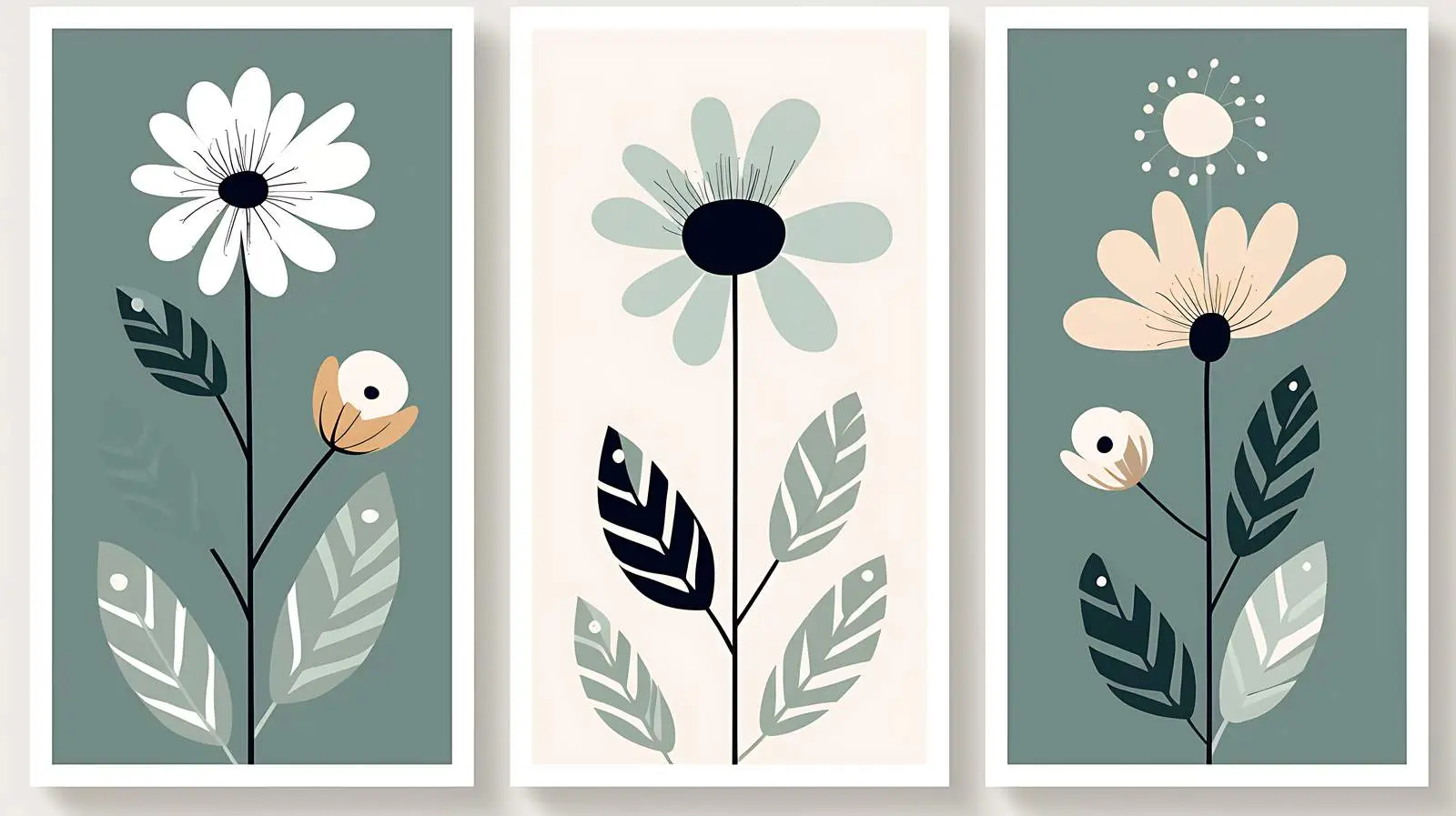 Abstract Flower Market Posters — free download from Dotvec