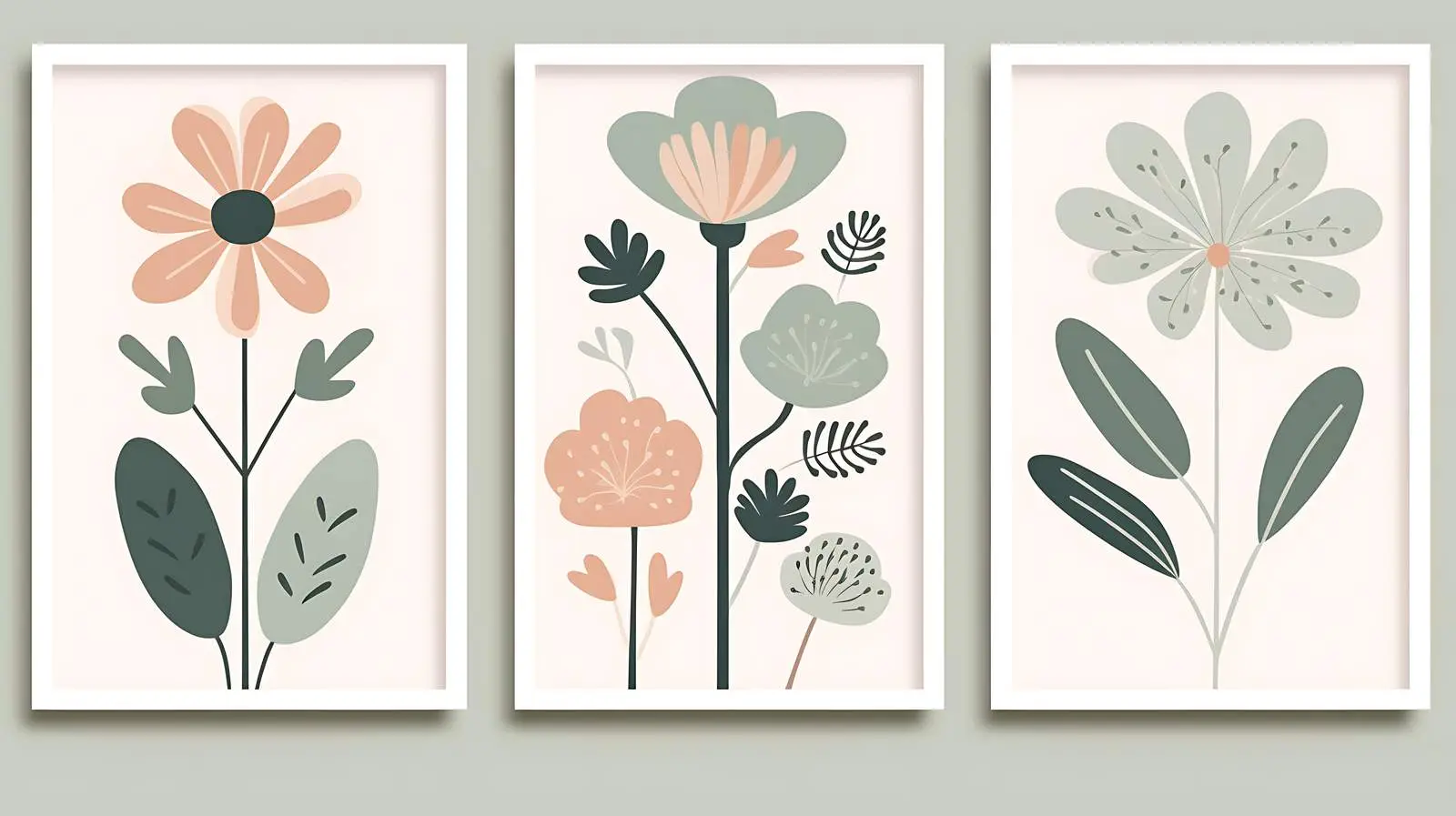 Abstract Flower Market Posters Collection — free download from Dotvec