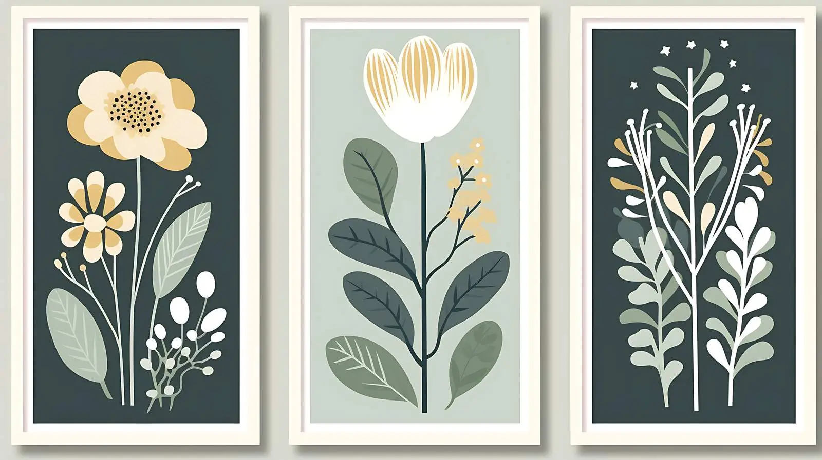 Abstract Flower Market Posters — free download from Dotvec